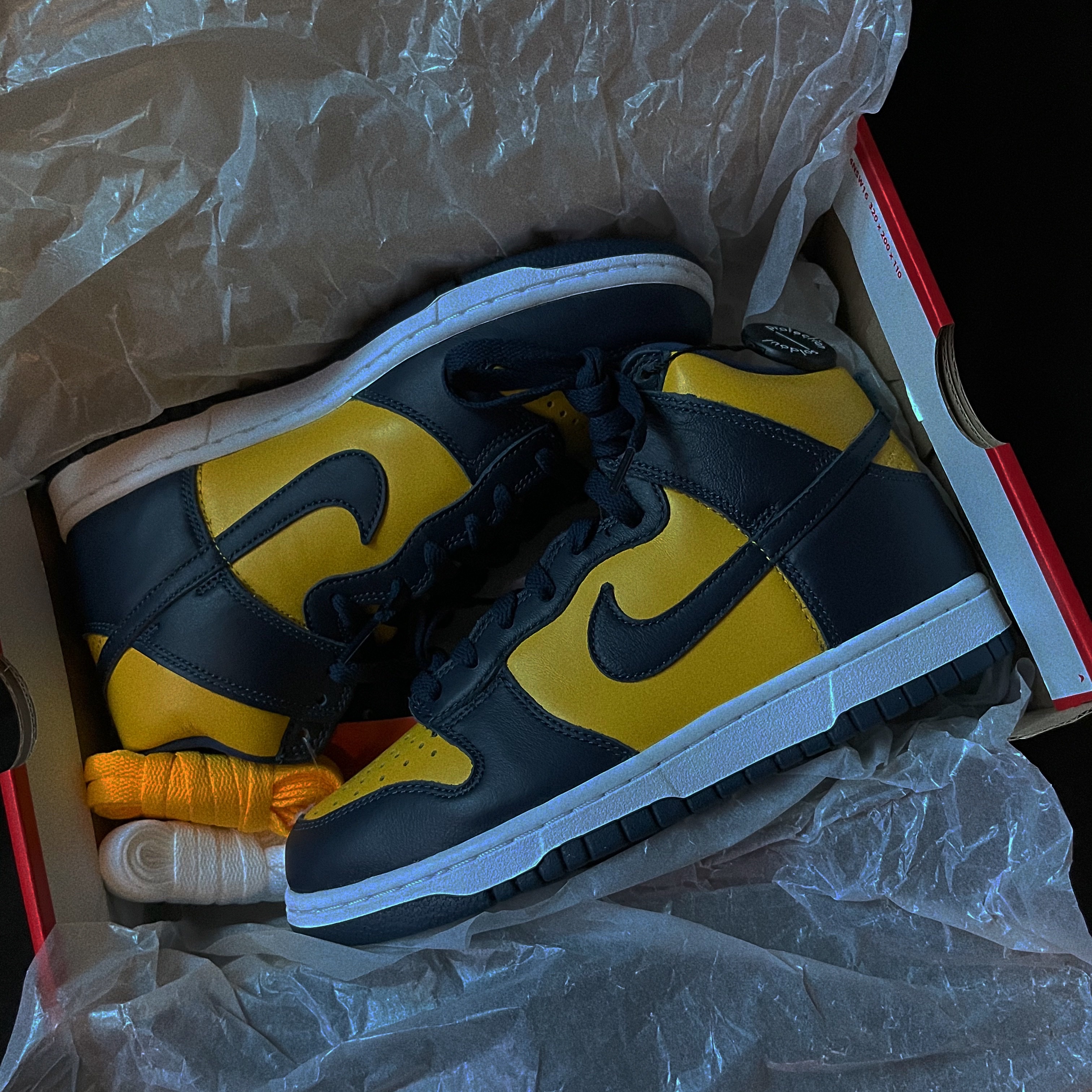 Nike Dunk High SP Maize & Blue 착용 스타일
