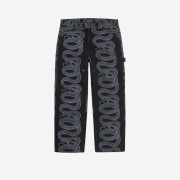 Supreme x Hysteric Glamour Snake Double Knee Denim Painter Pants Black - 21SS