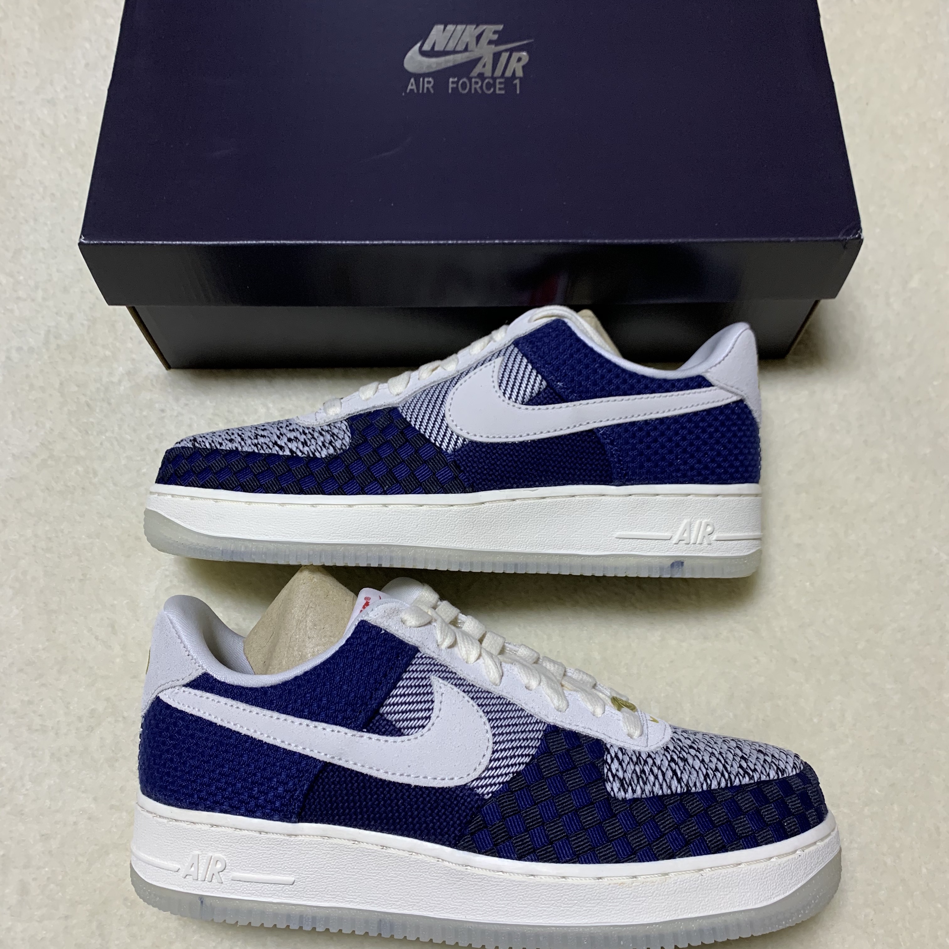 (W) Nike Air Force 1 '07 LV8 Sashiko, Nike Dunk Low Retro Black 착용 스타일 - 2