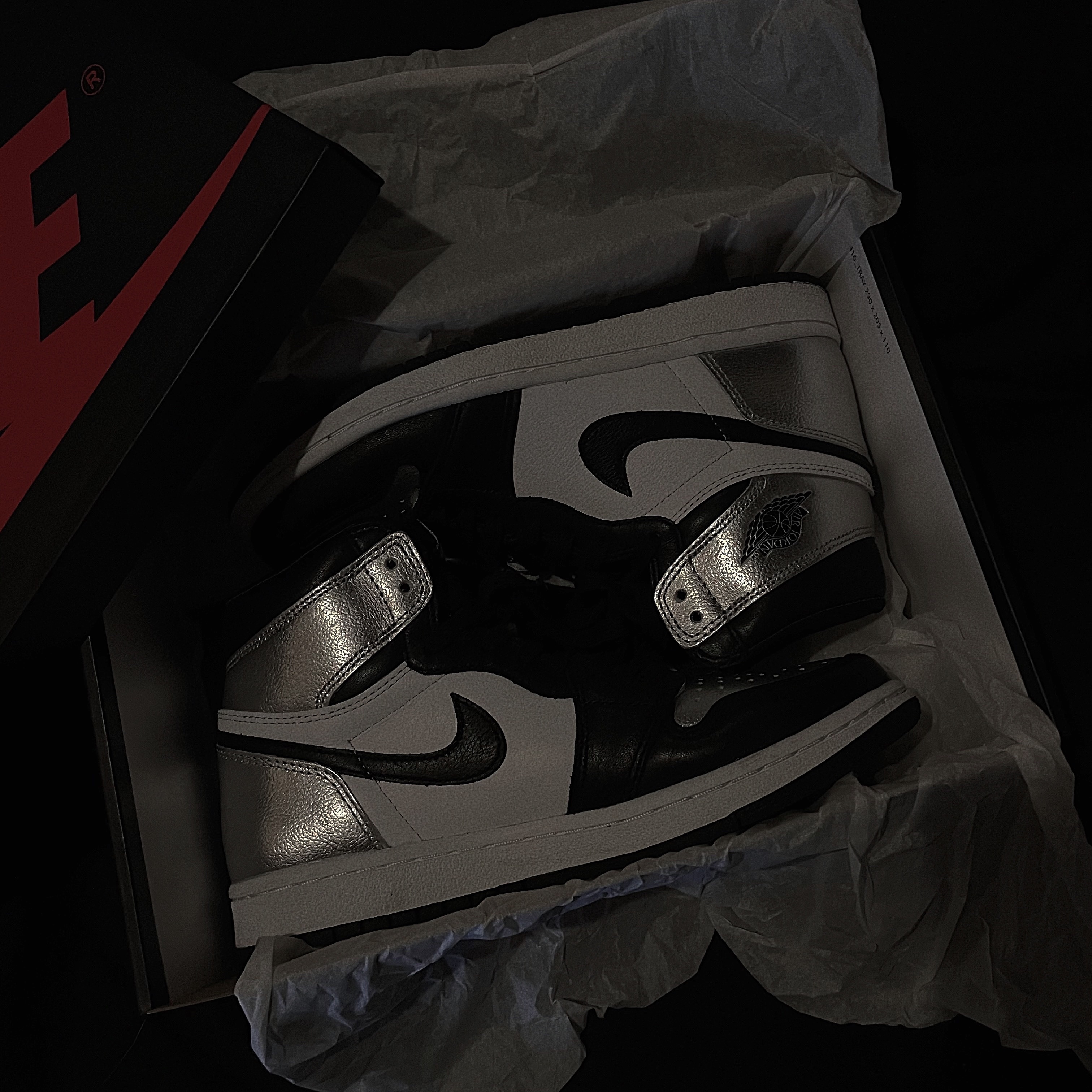 (W) Jordan 1 Retro High OG Silver Toe 착용 스타일