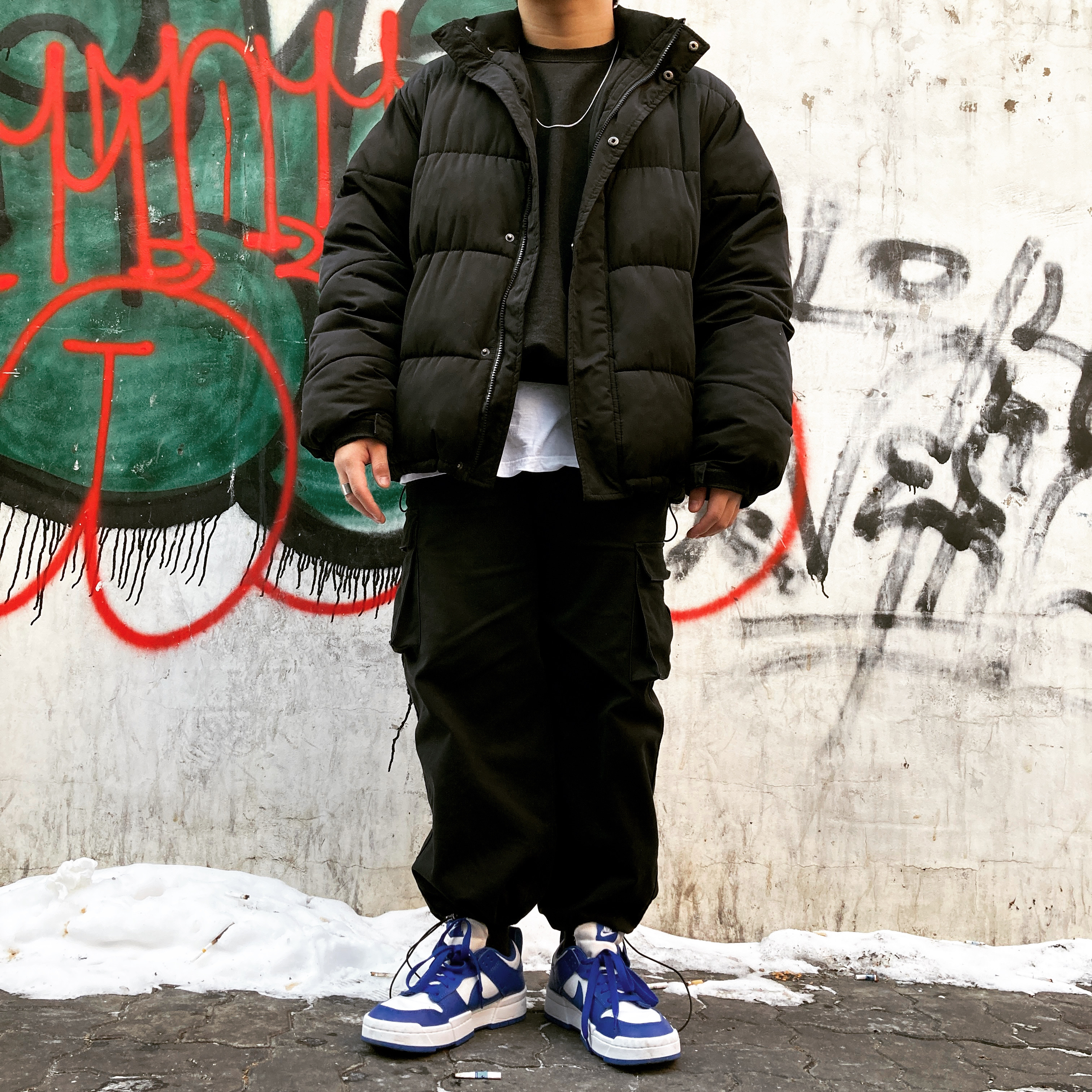 (W) Nike Dunk Low Disrupt Game Royal 착용 스타일