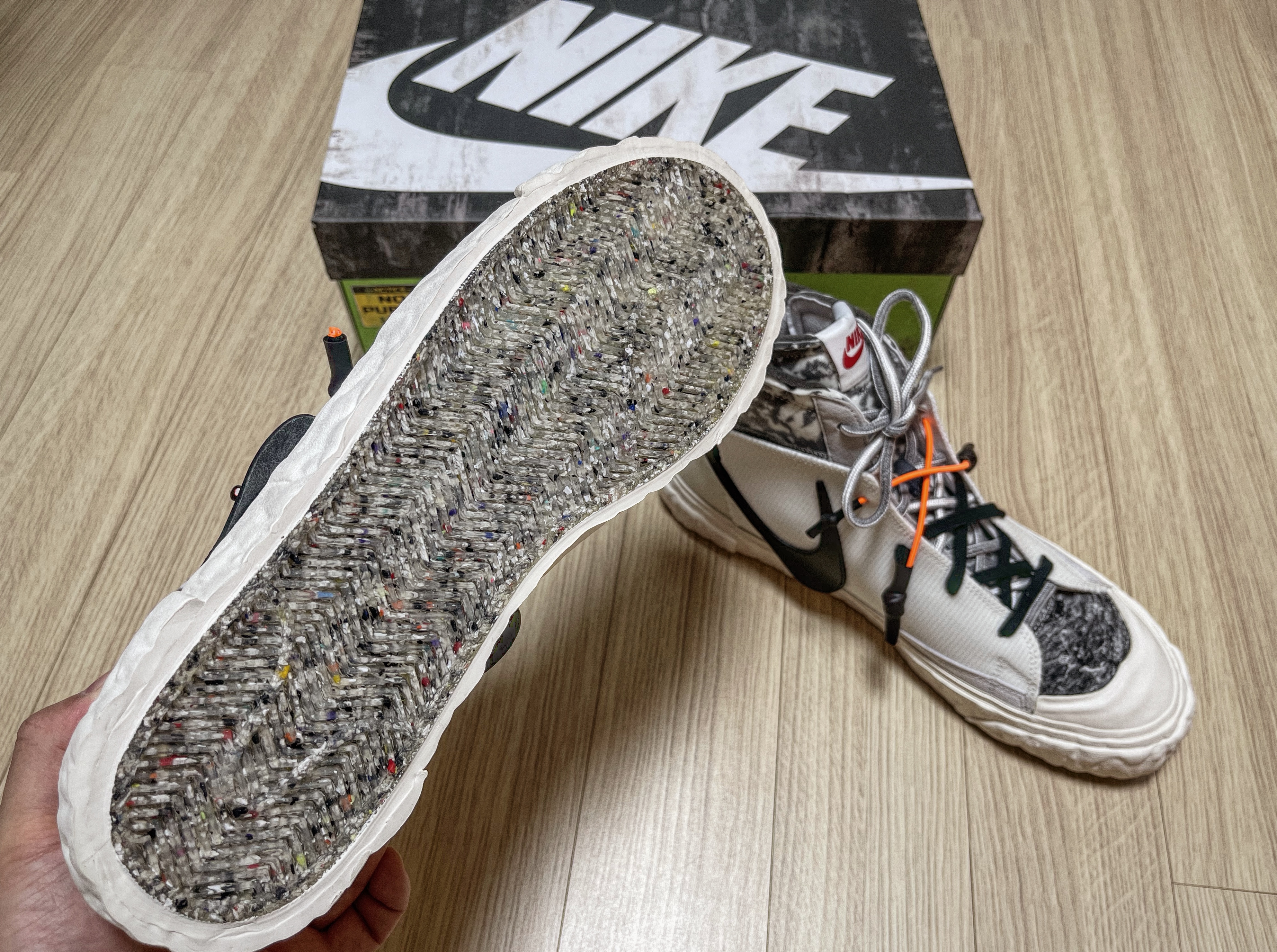 Nike x Readymade Blazer Mid White, Nike x Readymade Blazer Mid Black 착용 스타일 - 5