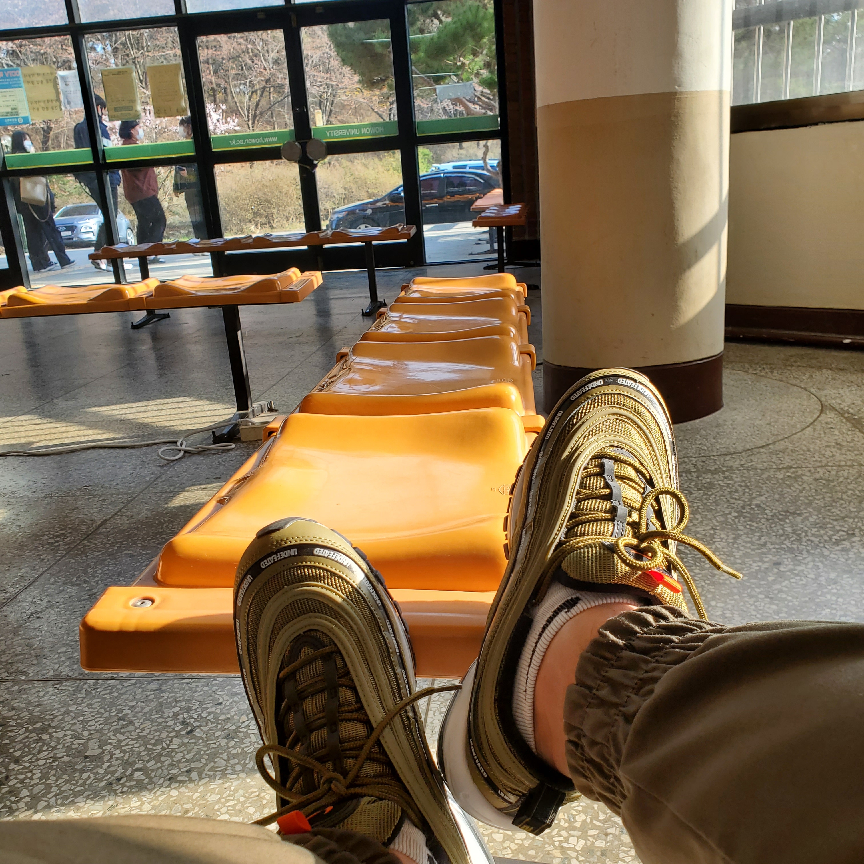 Nike x Undefeated Air Max 97 Militia Green 착용 스타일