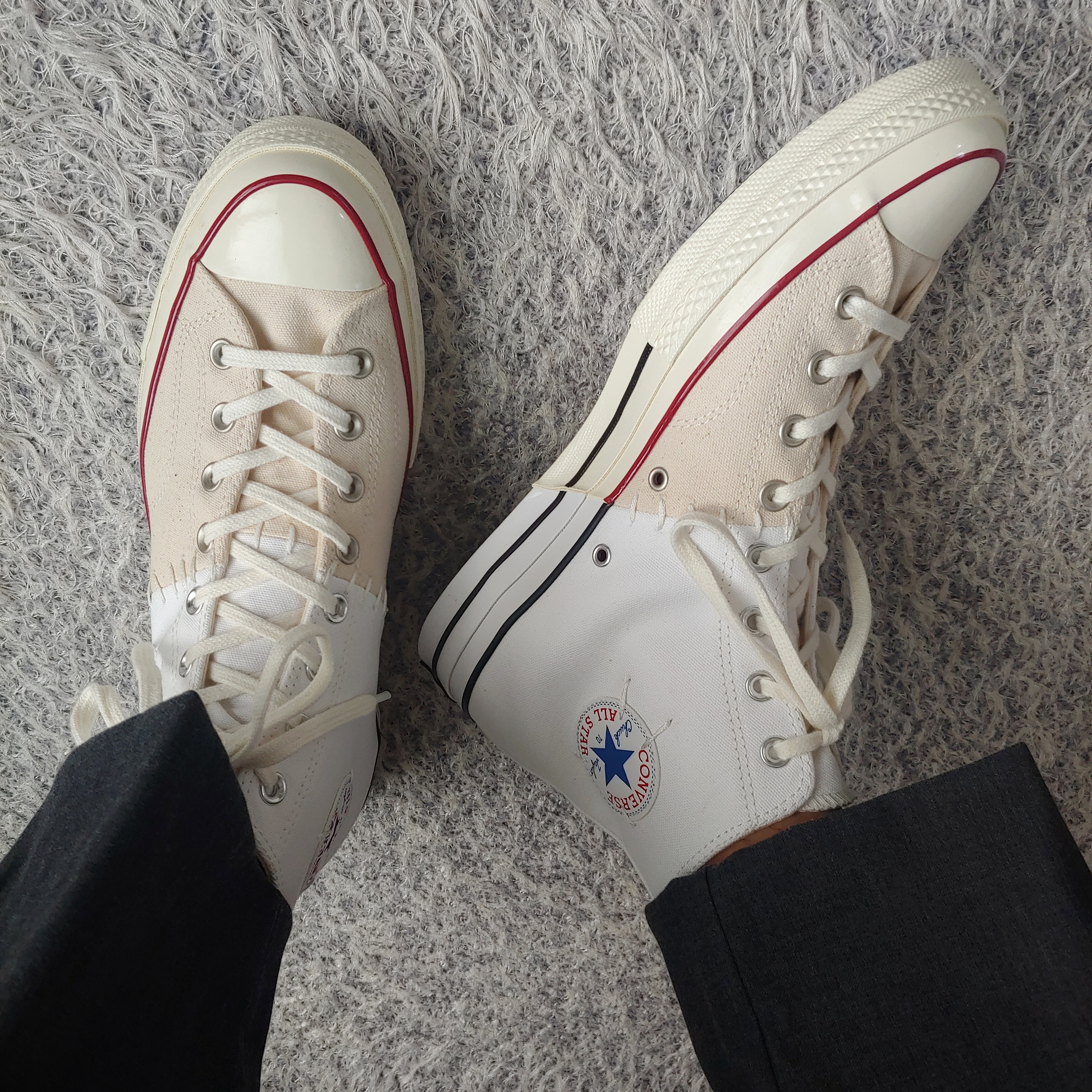 Converse x Slam Jam Chuck 70 Hi Reconstructed White 착용 스타일