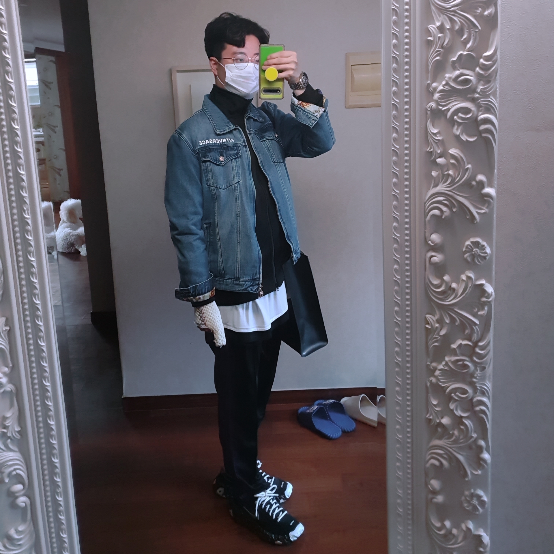 Nike x Undercover Overbreak SP Black 착용 스타일 - 2