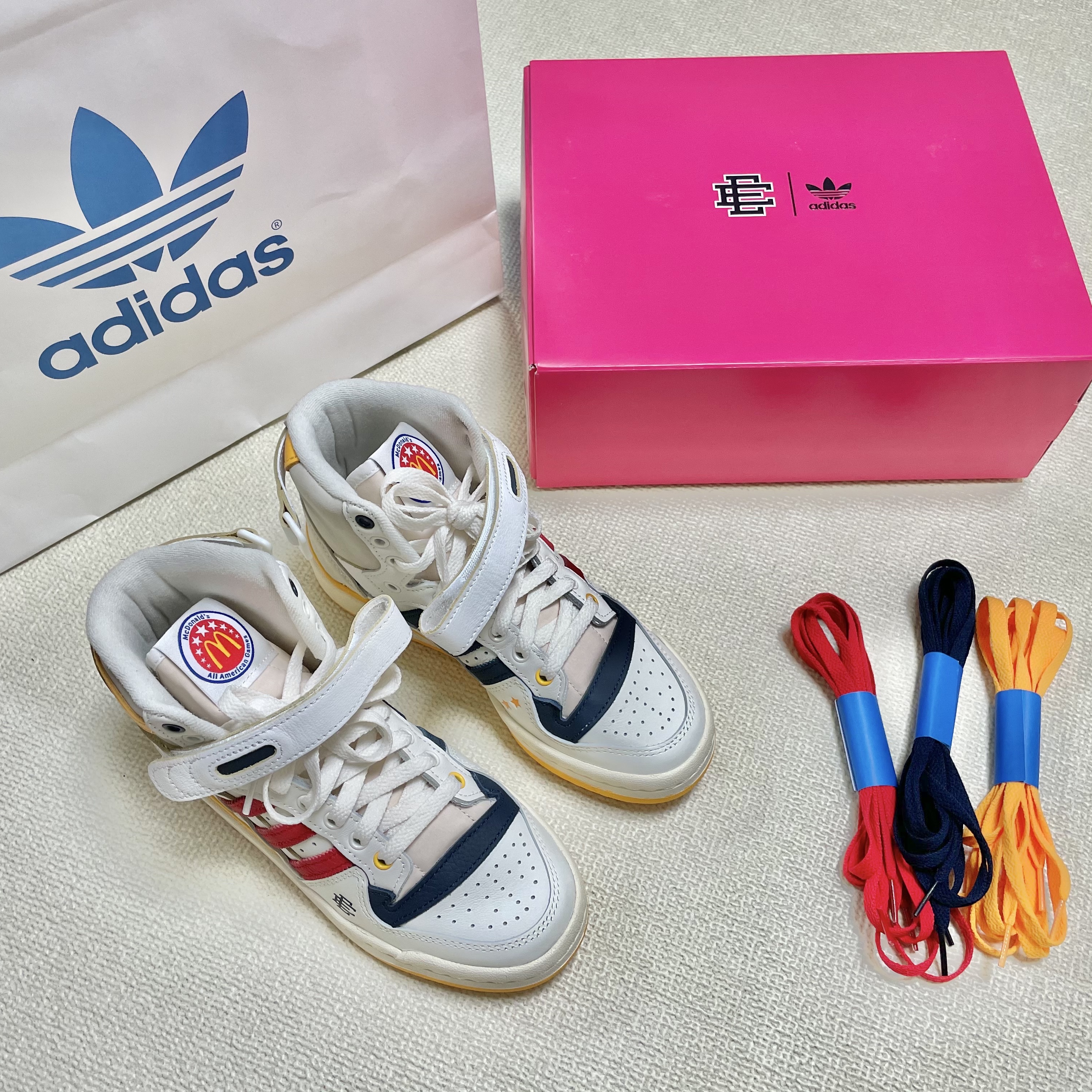 Adidas x Eric Emanuel Forum 84 High McDonald's All American 착용 스타일 - 2