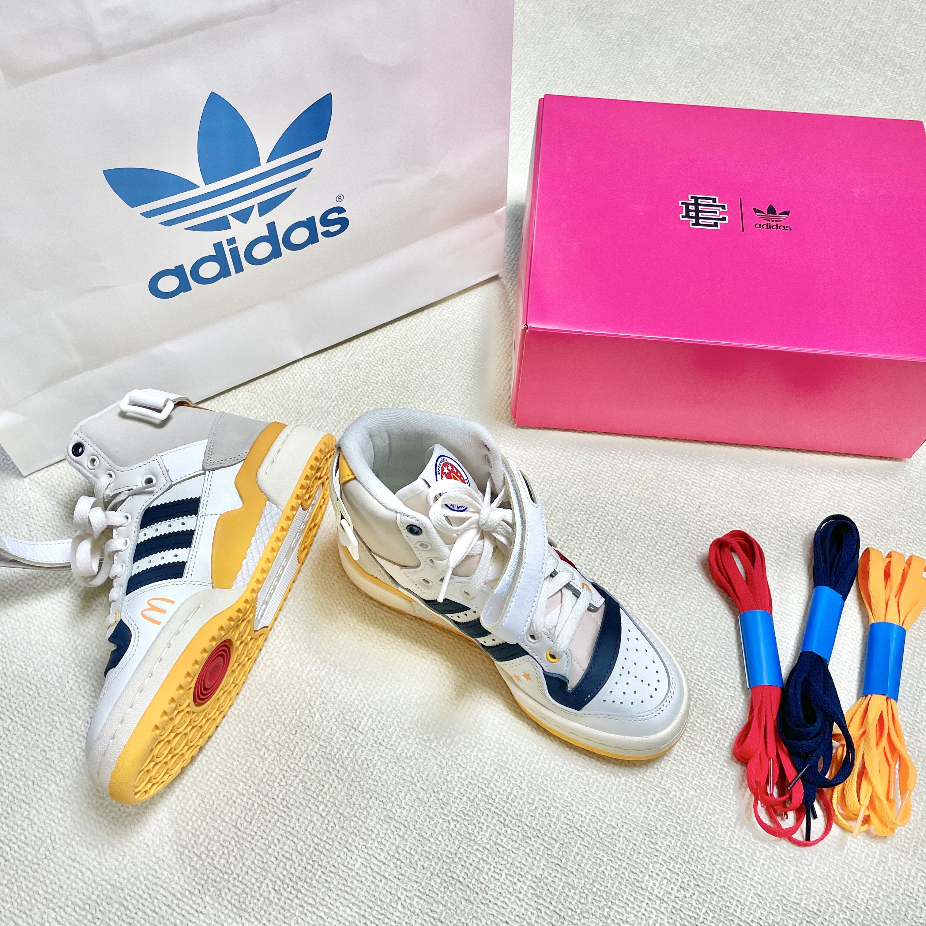 Adidas x Eric Emanuel Forum 84 High McDonald's All American 착용 스타일 - 3