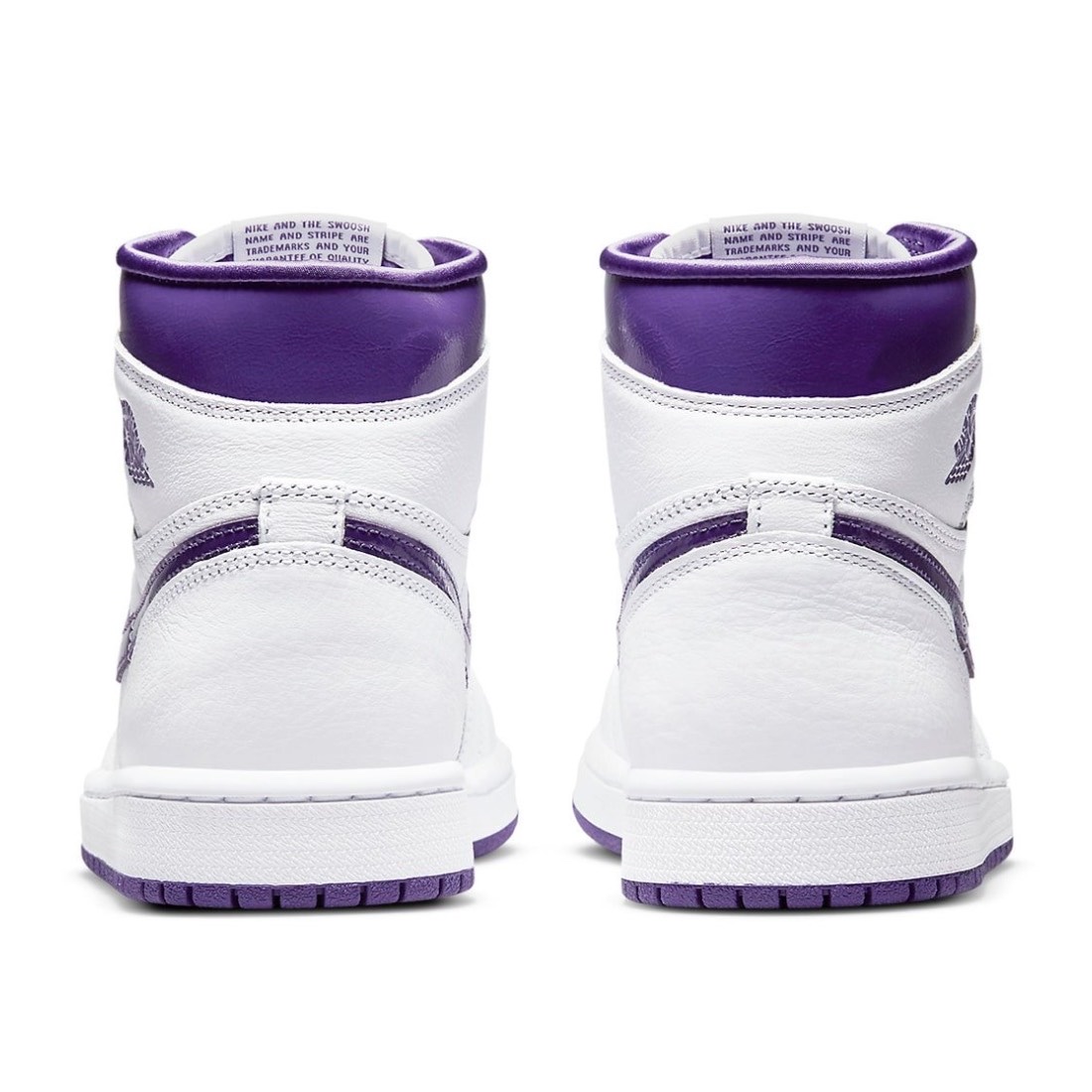 (W) Jordan 1 High OG Court Purple, Jordan 1 Retro High Court Purple 착용 스타일 - 4