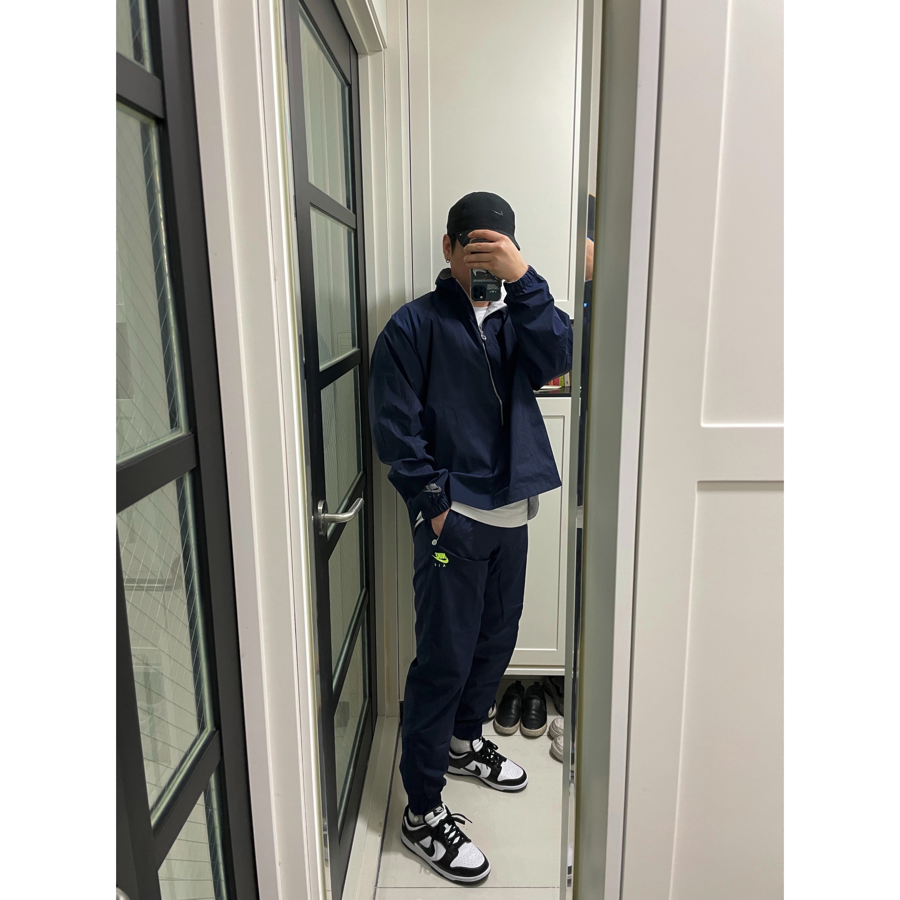 Nike x Drake Nocta NRG AU L91 Cap, Nike x Kim Jones Track Pants Navy - Asia 착용 스타일