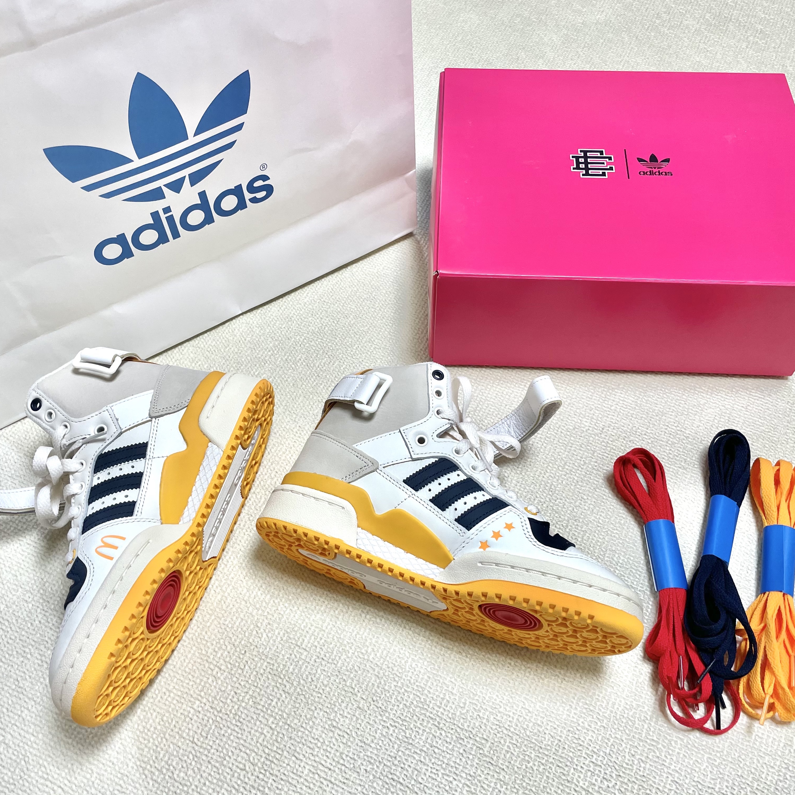 Adidas x Eric Emanuel Forum 84 High McDonald's All American 착용 스타일 - 4