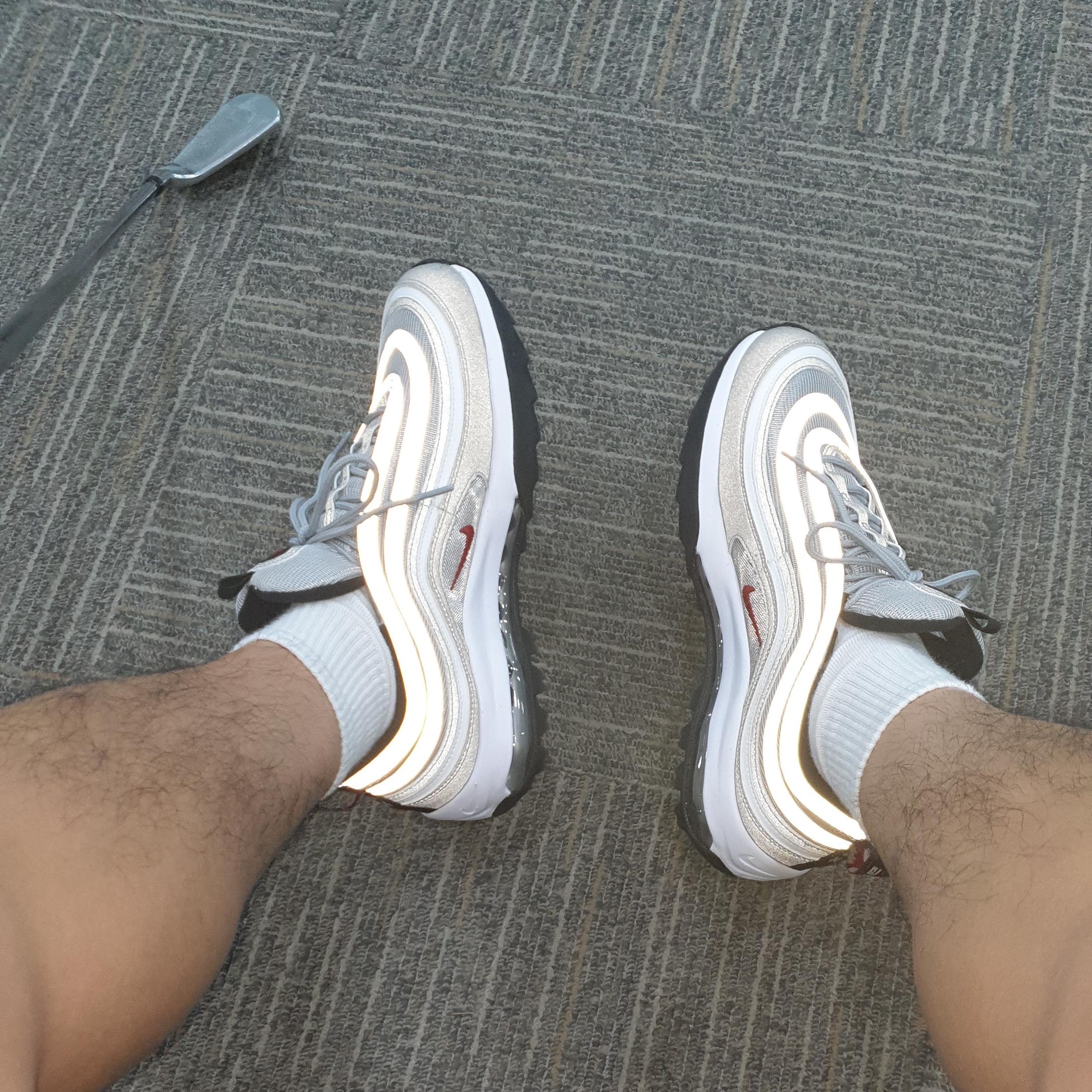 Nike Air Max 97 G Silver Bullet 착용 스타일
