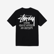 Stussy Stock DSM Los Angeles T-Shirt Black