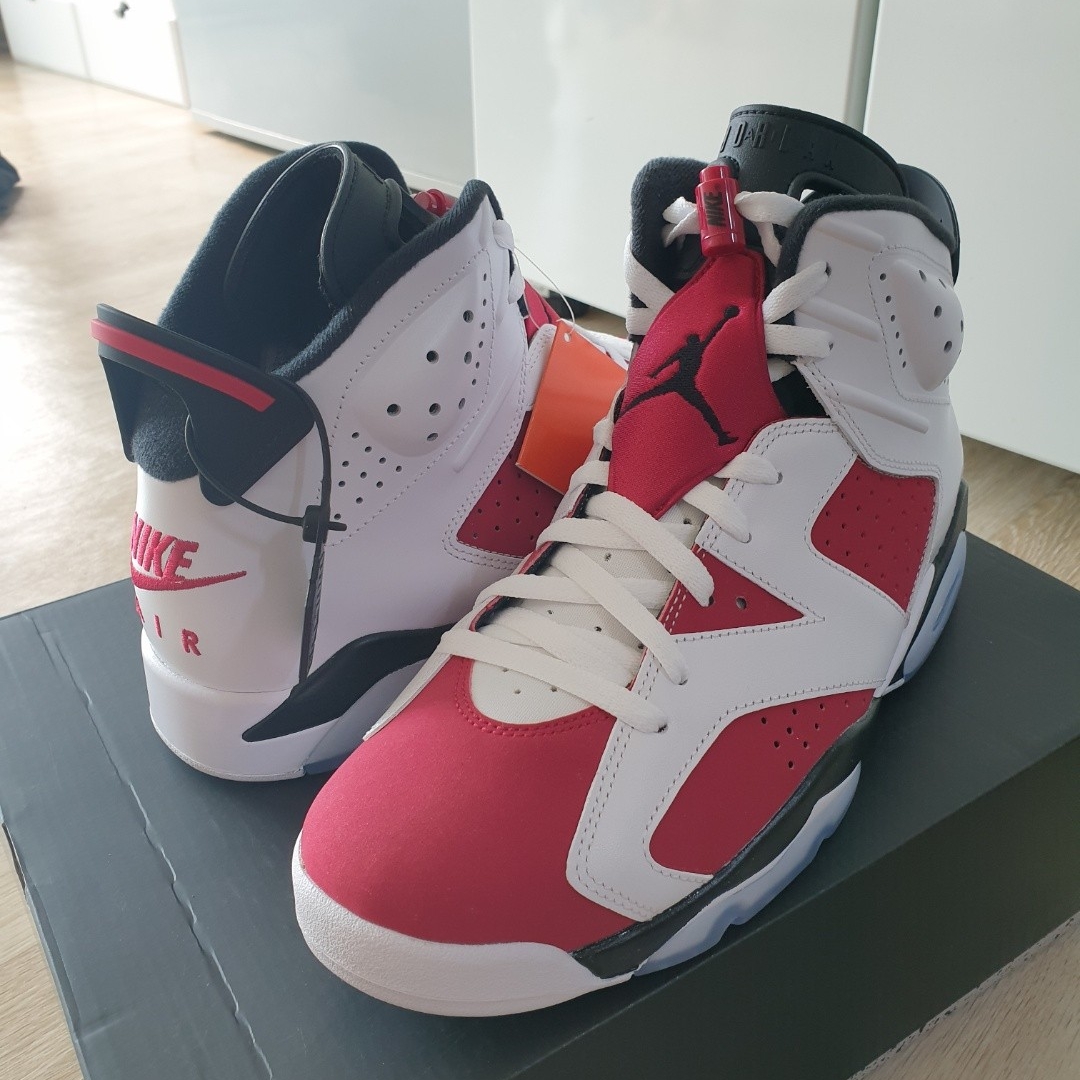 Jordan 6 Retro Carmine 2021 착용 스타일 - 1