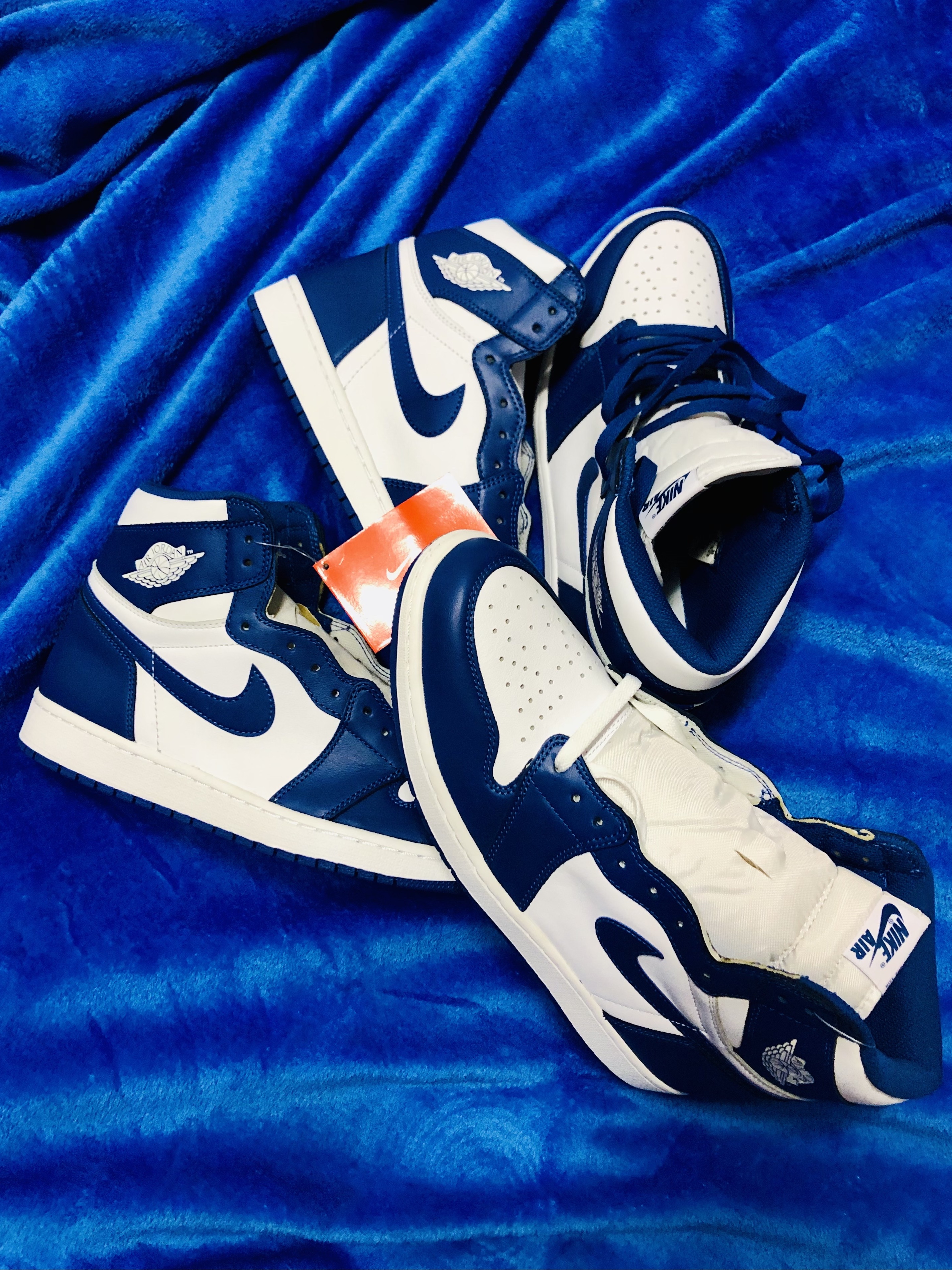 Jordan 1 Retro Storm Blue, Jordan 1 Retro UNC 착용 스타일 - 1
