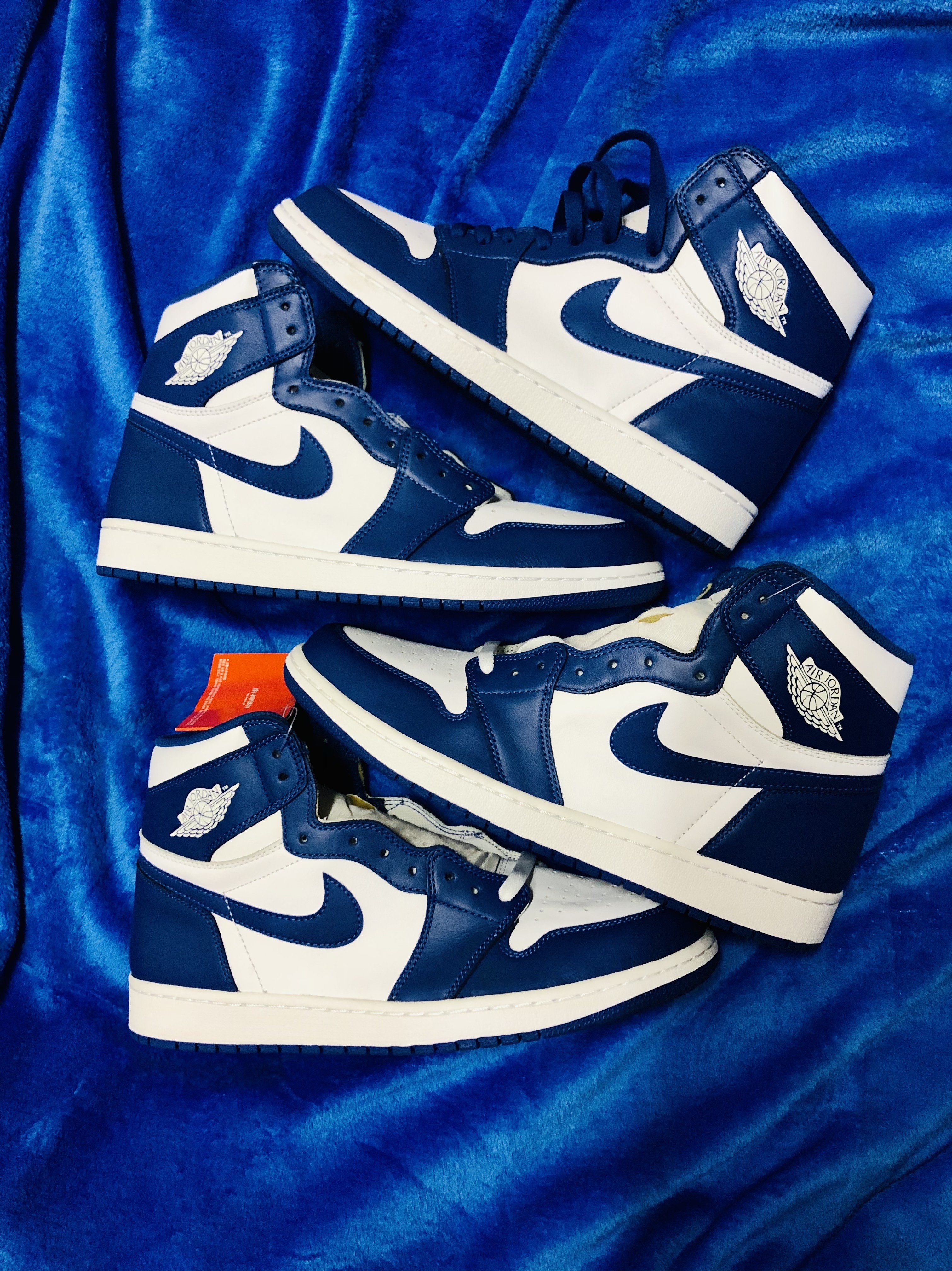 Jordan 1 Retro Storm Blue, Jordan 1 Retro UNC 착용 스타일 - 2