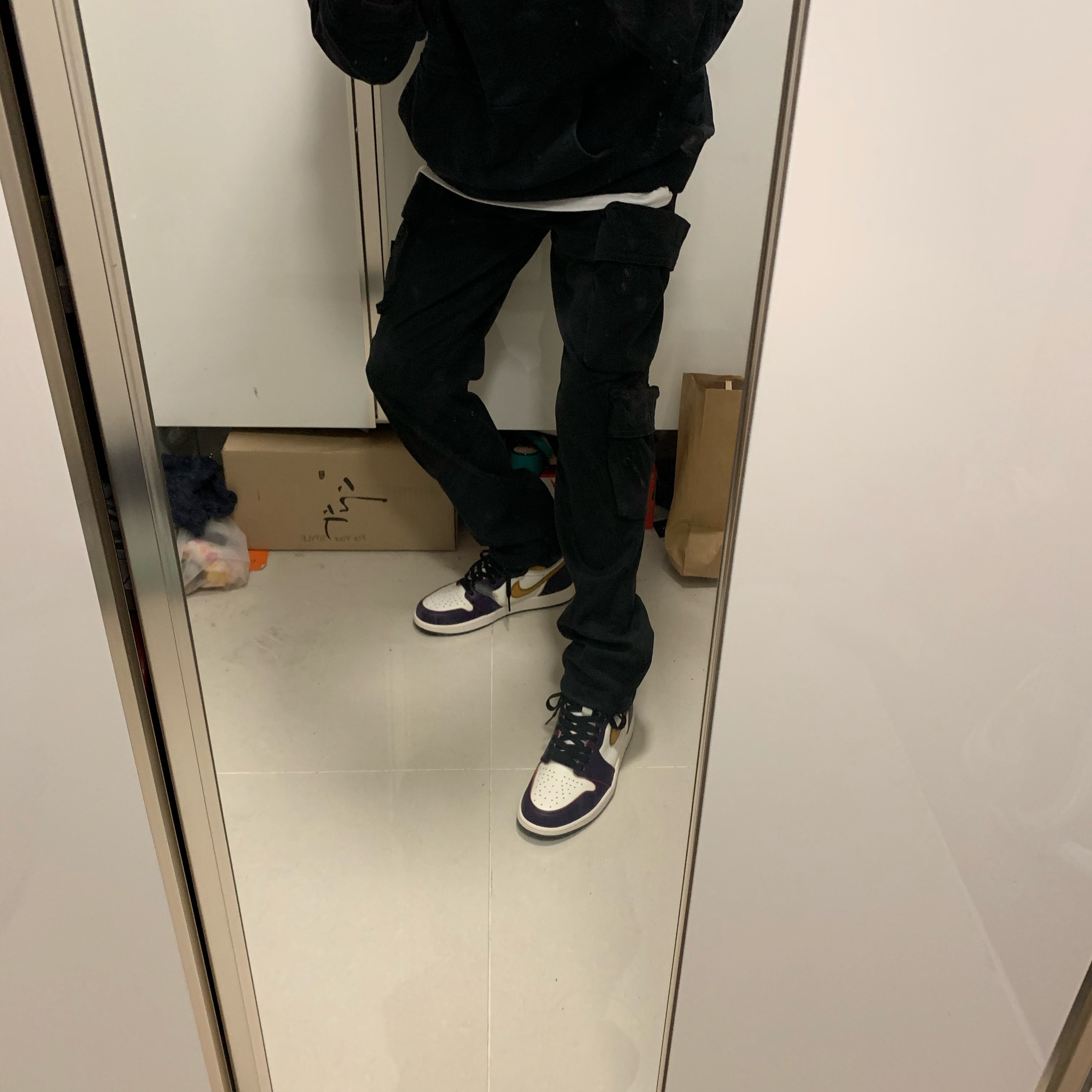 Jordan 1 Retro High OG Defiant SB LA to Chicago 착용 스타일 - 3