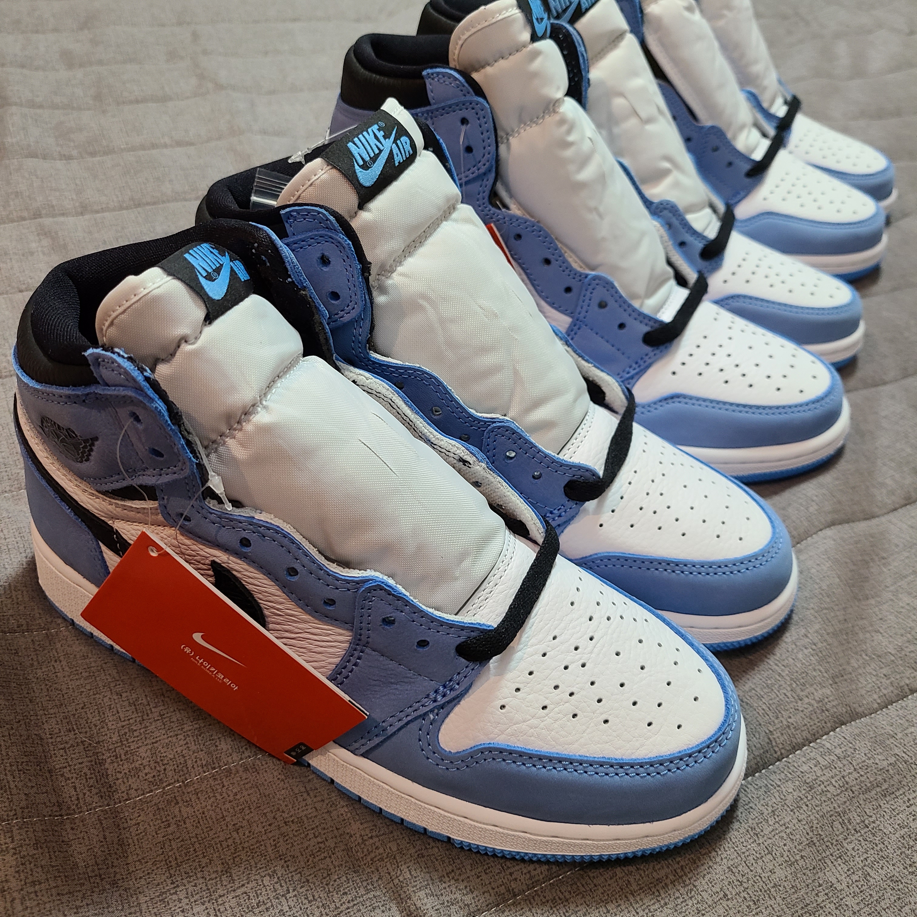 (GS) Jordan 1 Retro High OG University Blue, Jordan 1 Retro High OG University Blue 착용 스타일