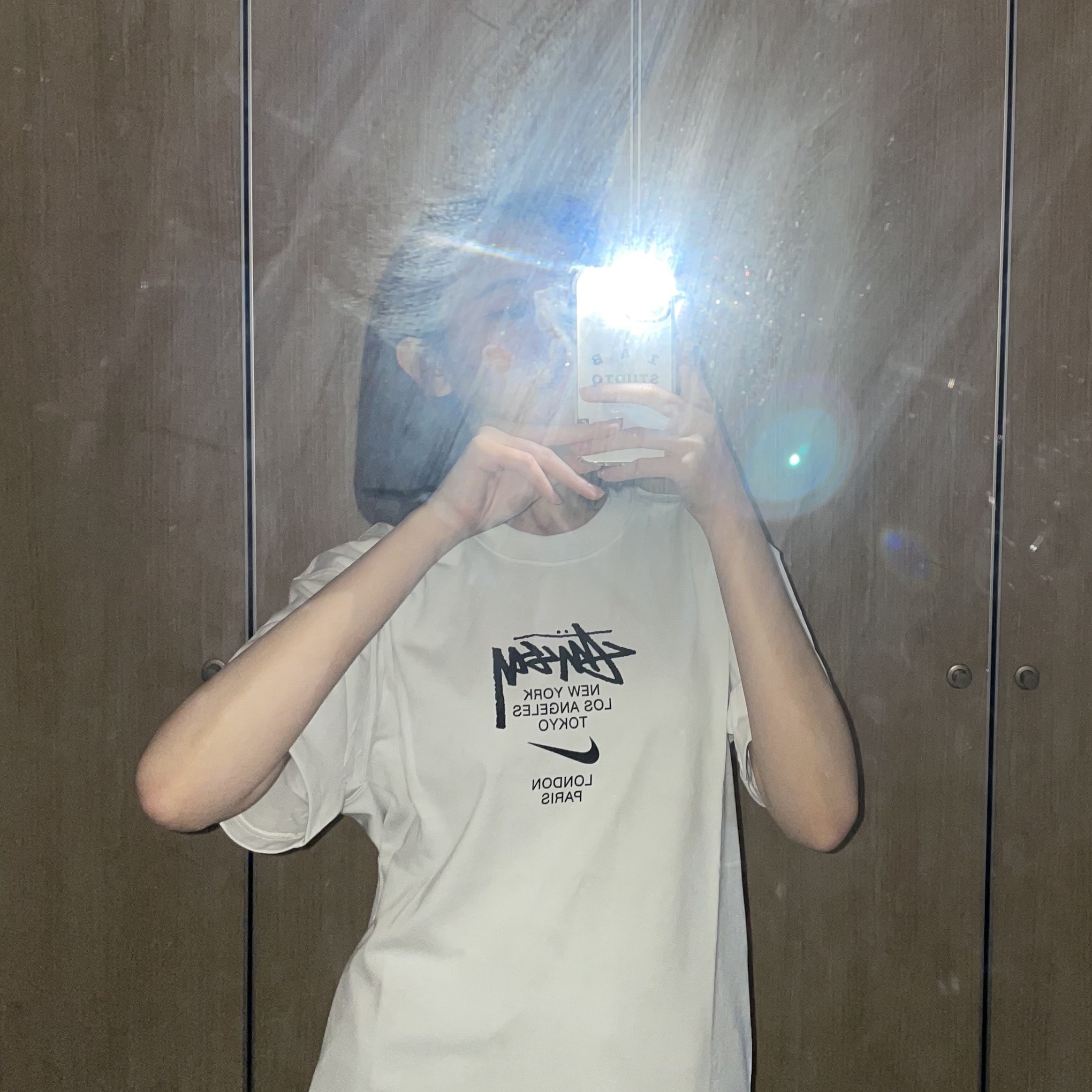 Nike x Stussy WT T-Shirt White - Asia 착용 스타일