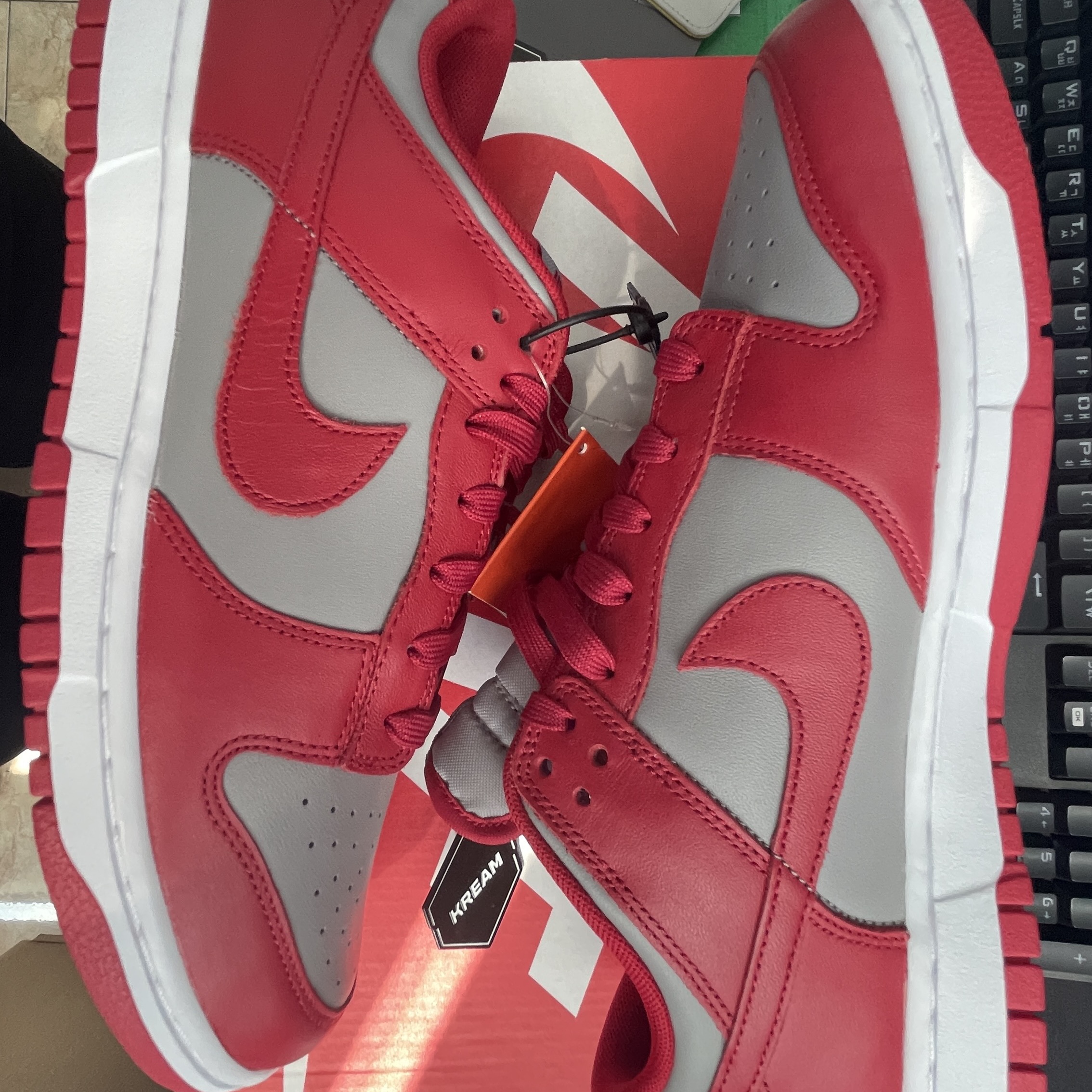 Nike Dunk Low Retro Medium Grey 착용 스타일 - 2