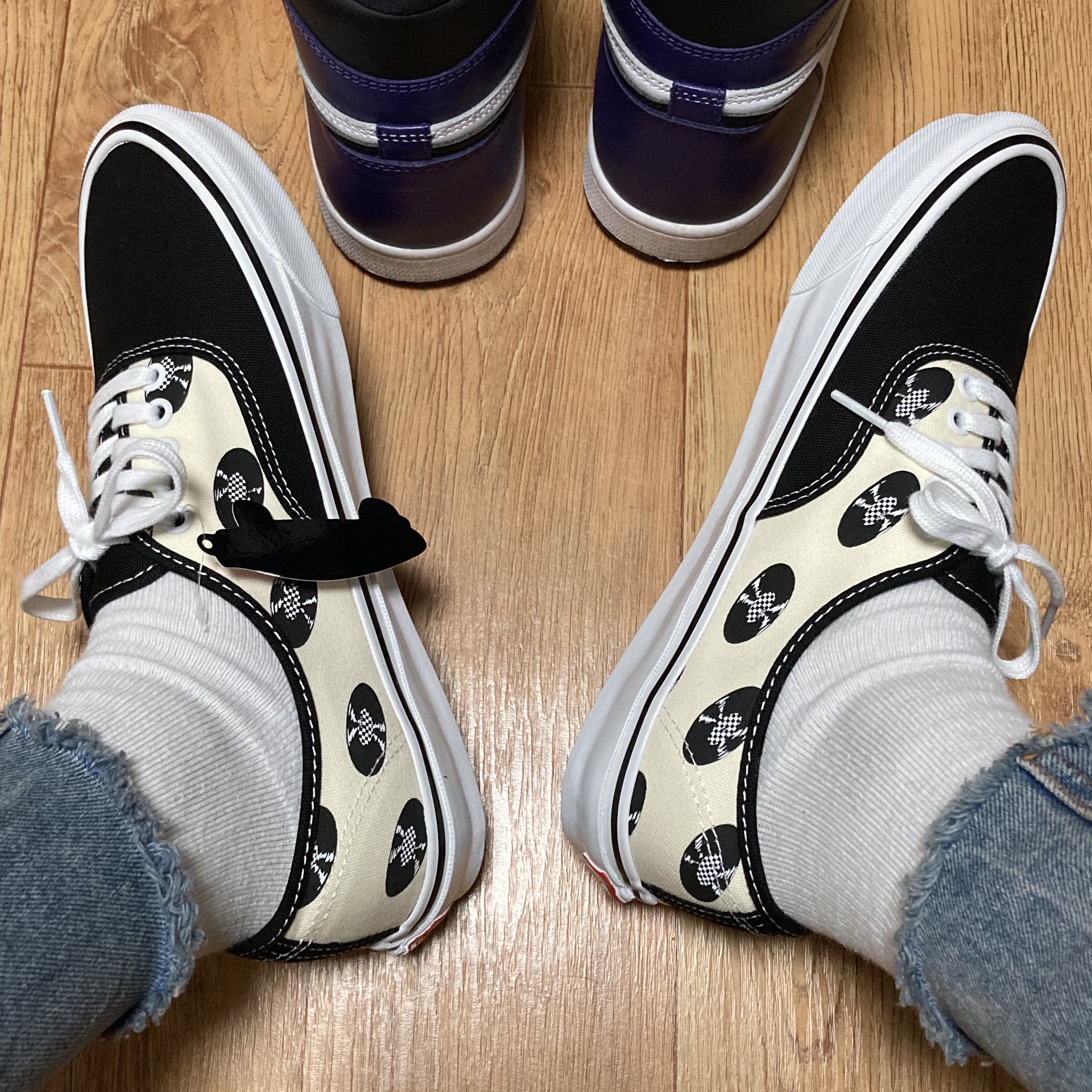 Vans Vault x Wacko Maria OG Authentic LX Classic White 착용 스타일