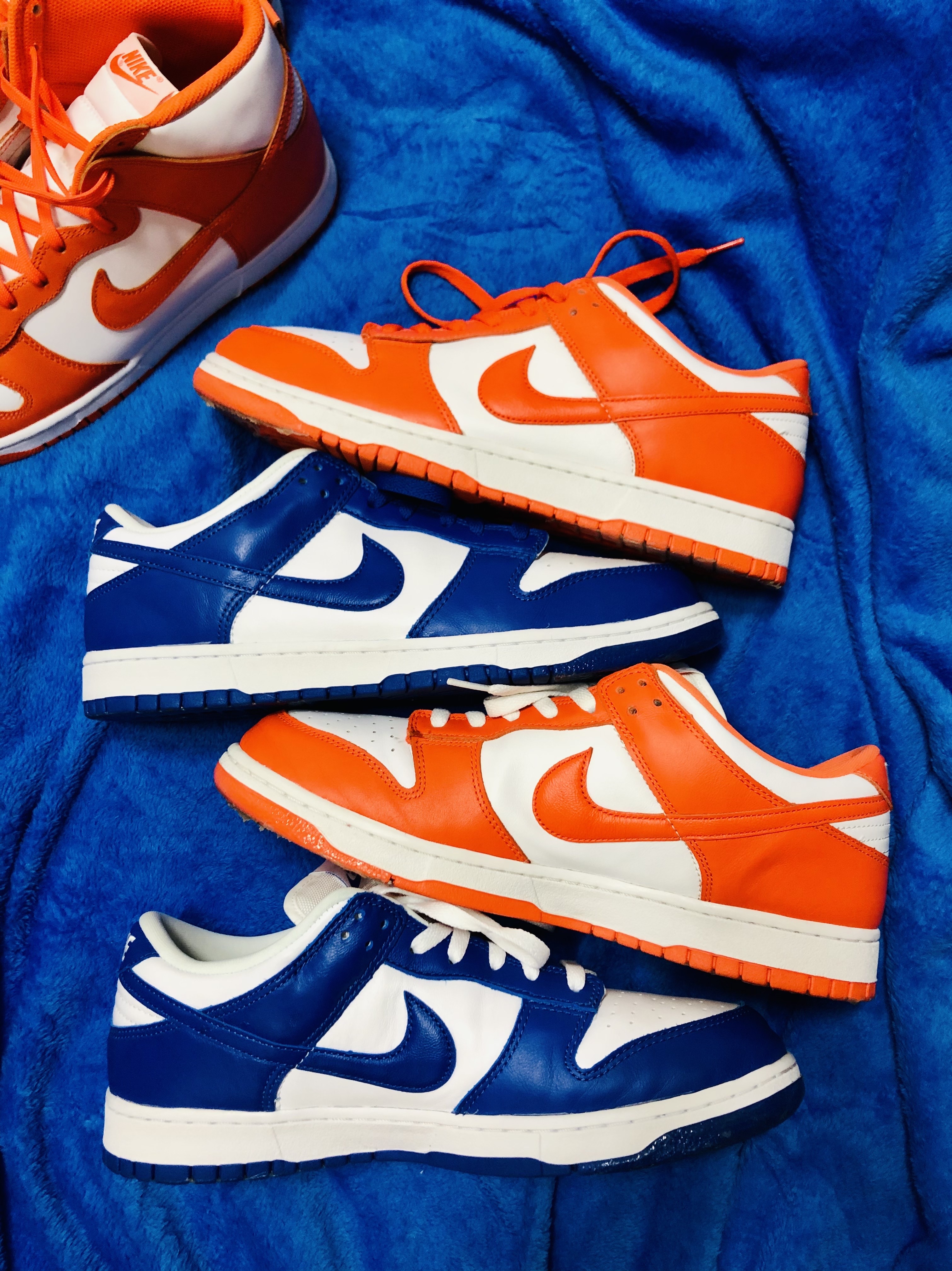 Nike Dunk High Retro Orange Blaze, Nike Dunk Low SP Syracuse 2020 착용 스타일 - 4