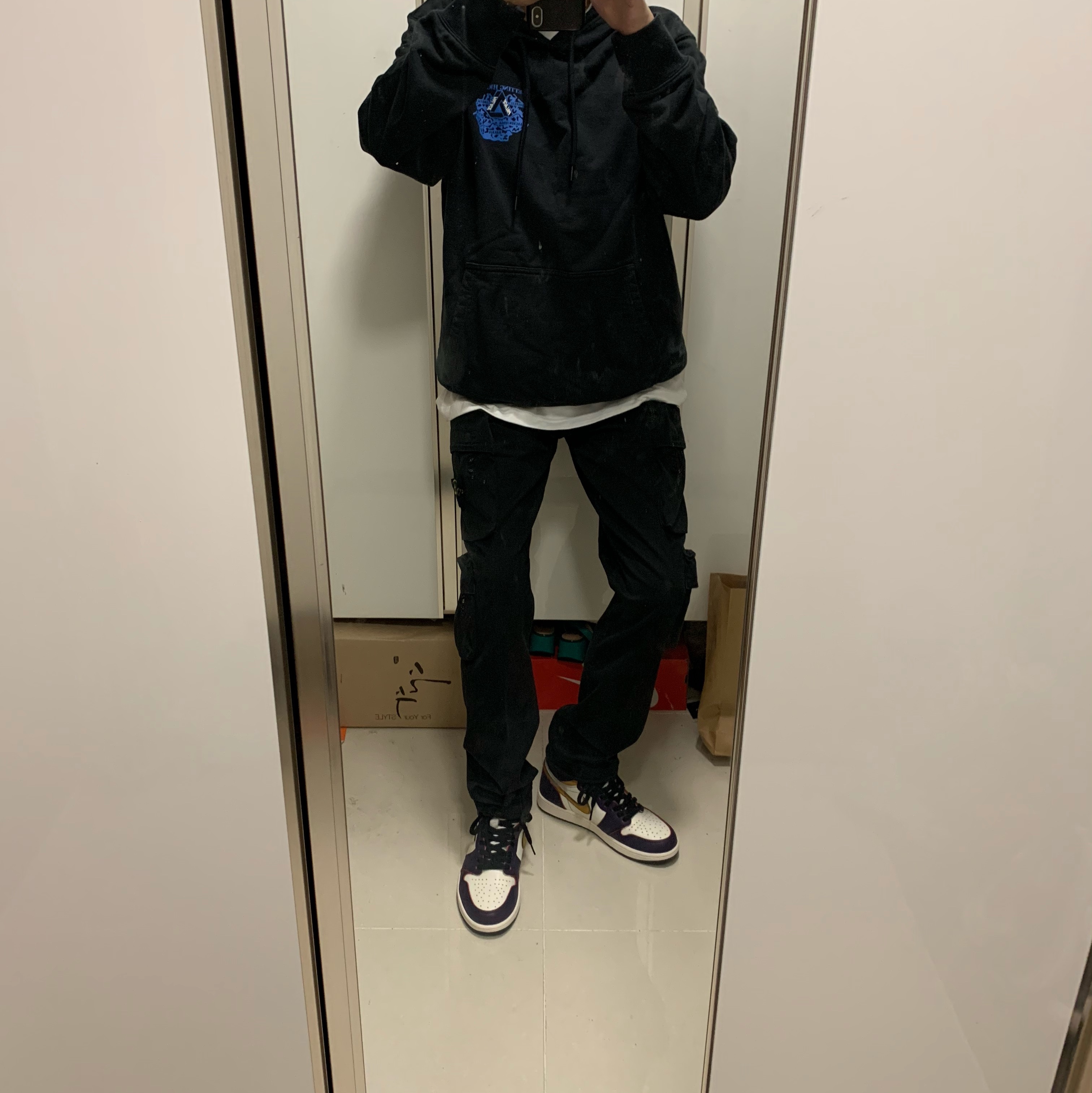Jordan 1 Retro High OG Defiant SB LA to Chicago 착용 스타일 - 1