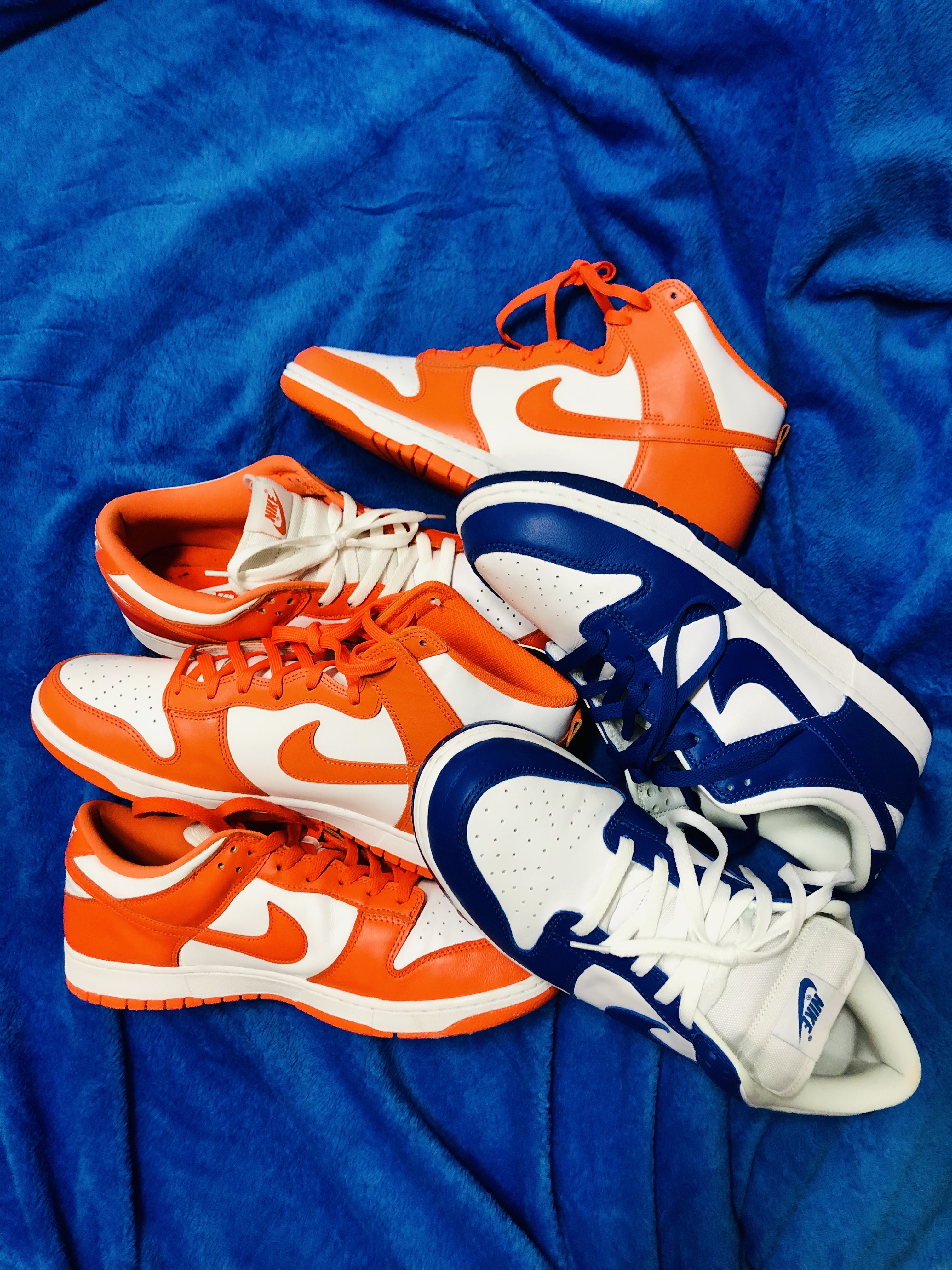 Nike Dunk High Retro Orange Blaze, Nike Dunk Low SP Syracuse 2020 착용 스타일 - 3
