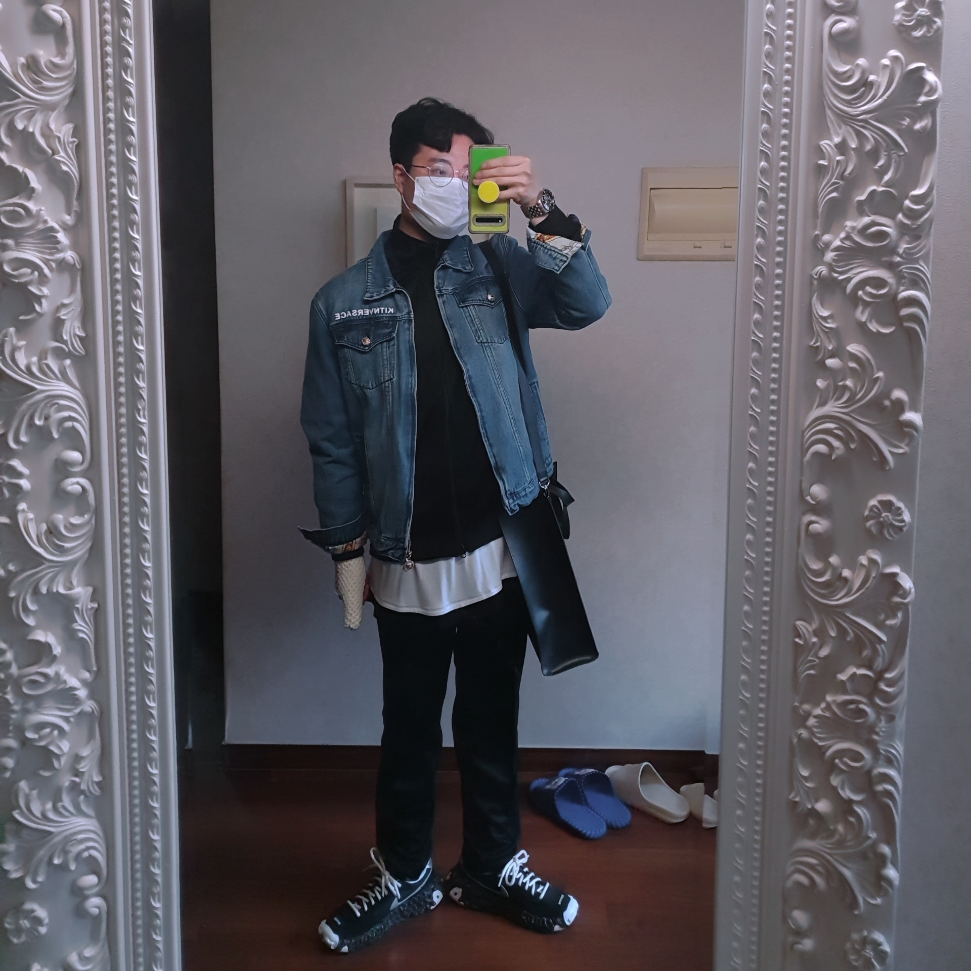 Nike x Undercover Overbreak SP Black 착용 스타일 - 3