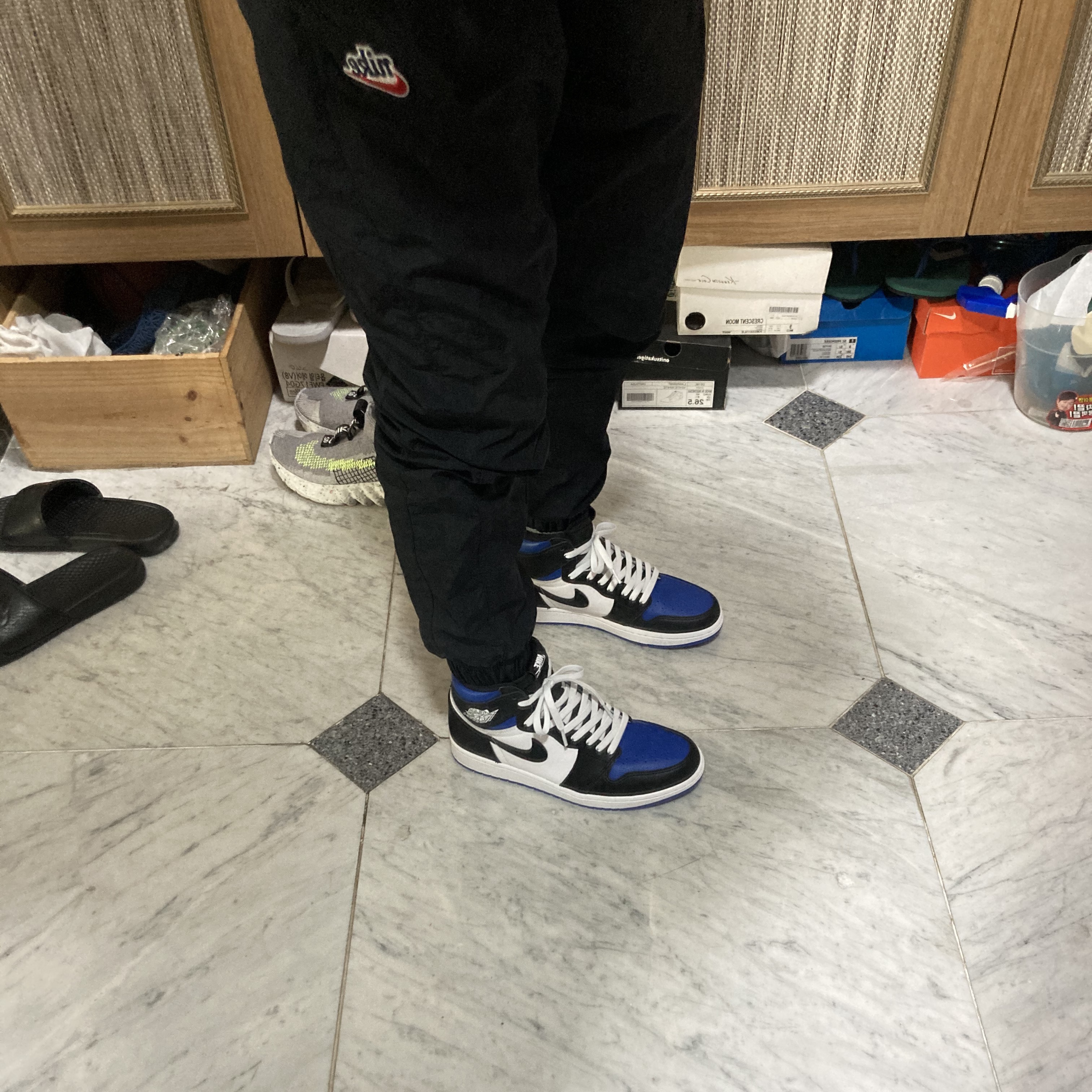 Jordan 1 Retro High OG Royal Toe 착용 스타일