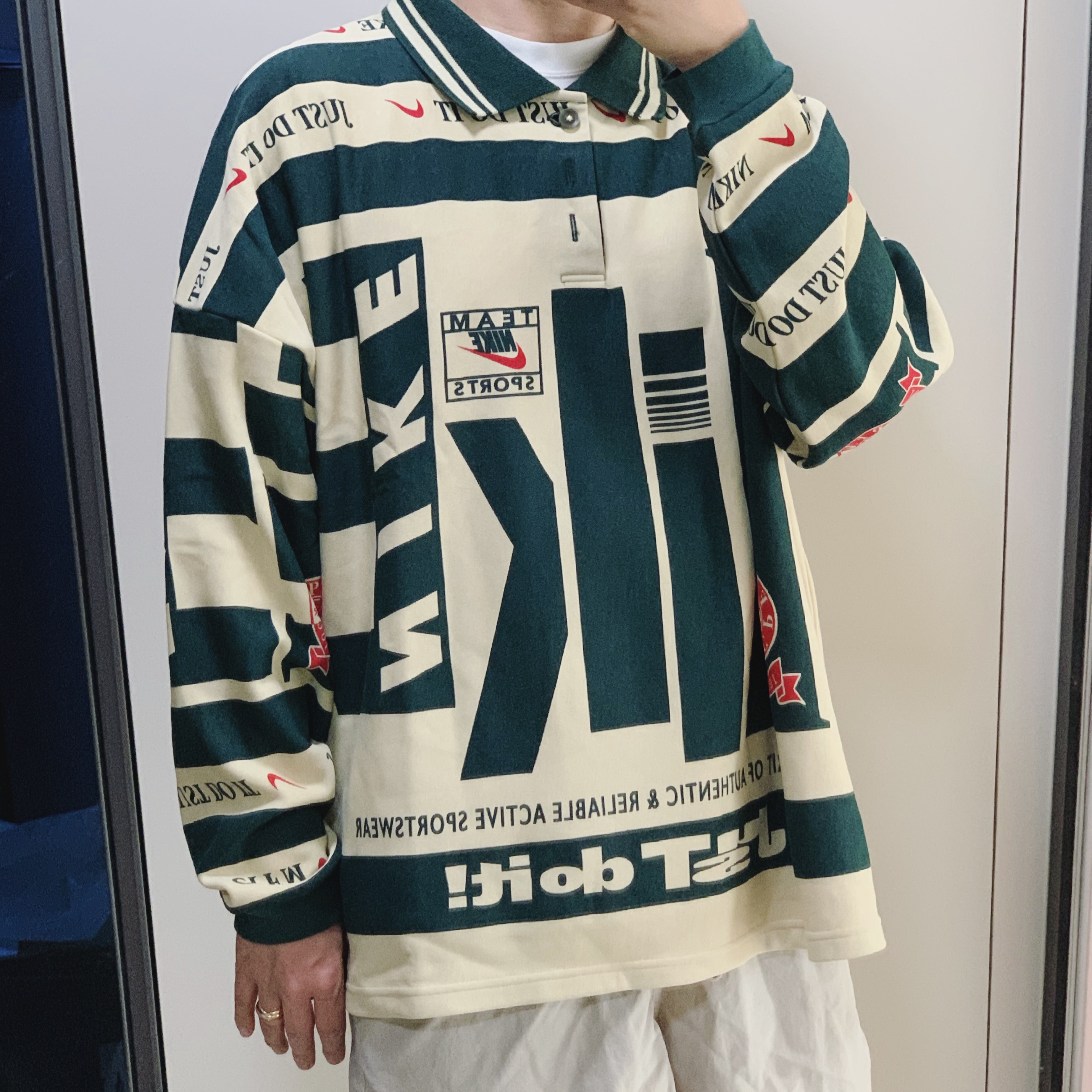 Nike x Cactus Plant Flea Market Long Sleeve Polo Natural - US/EU, Adidas Yeezy 700 V3 Kyanite 착용 스타일 - 2