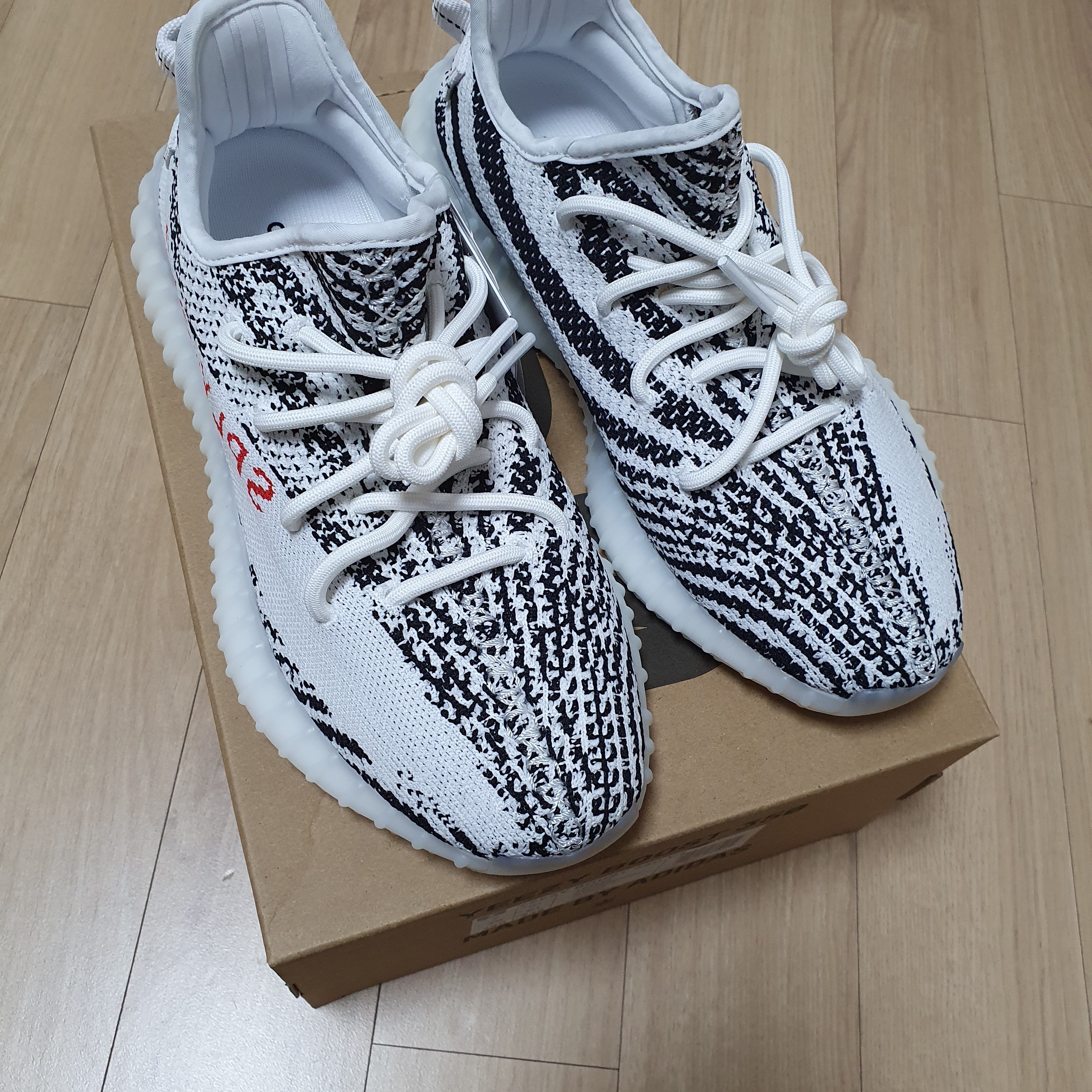 Adidas Yeezy Boost 350 V2 Zebra 2017/2019/2020, Adidas Yeezy 500 Blush 2018 착용 스타일 - 2