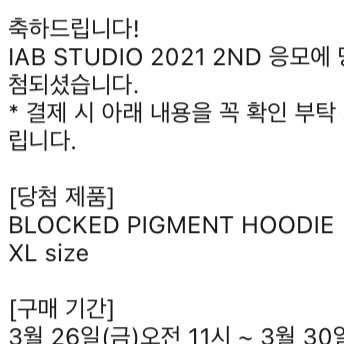 IAB Studio Blocked Pigment Hoodie Black 착용 스타일