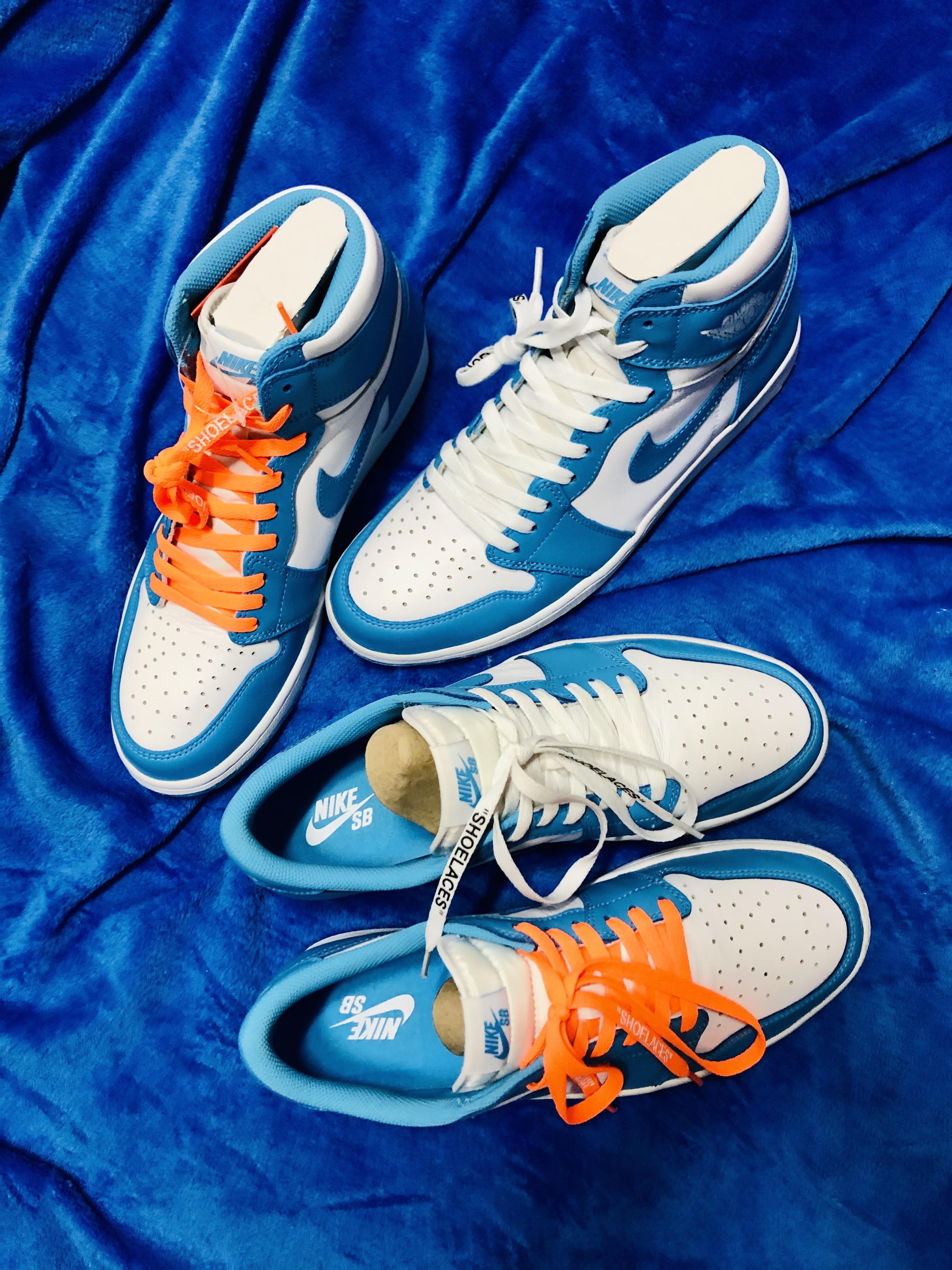Jordan 1 Low SB UNC, Jordan 1 Retro UNC ์ฐฉ์ฉ ์คํ์ผ - 1