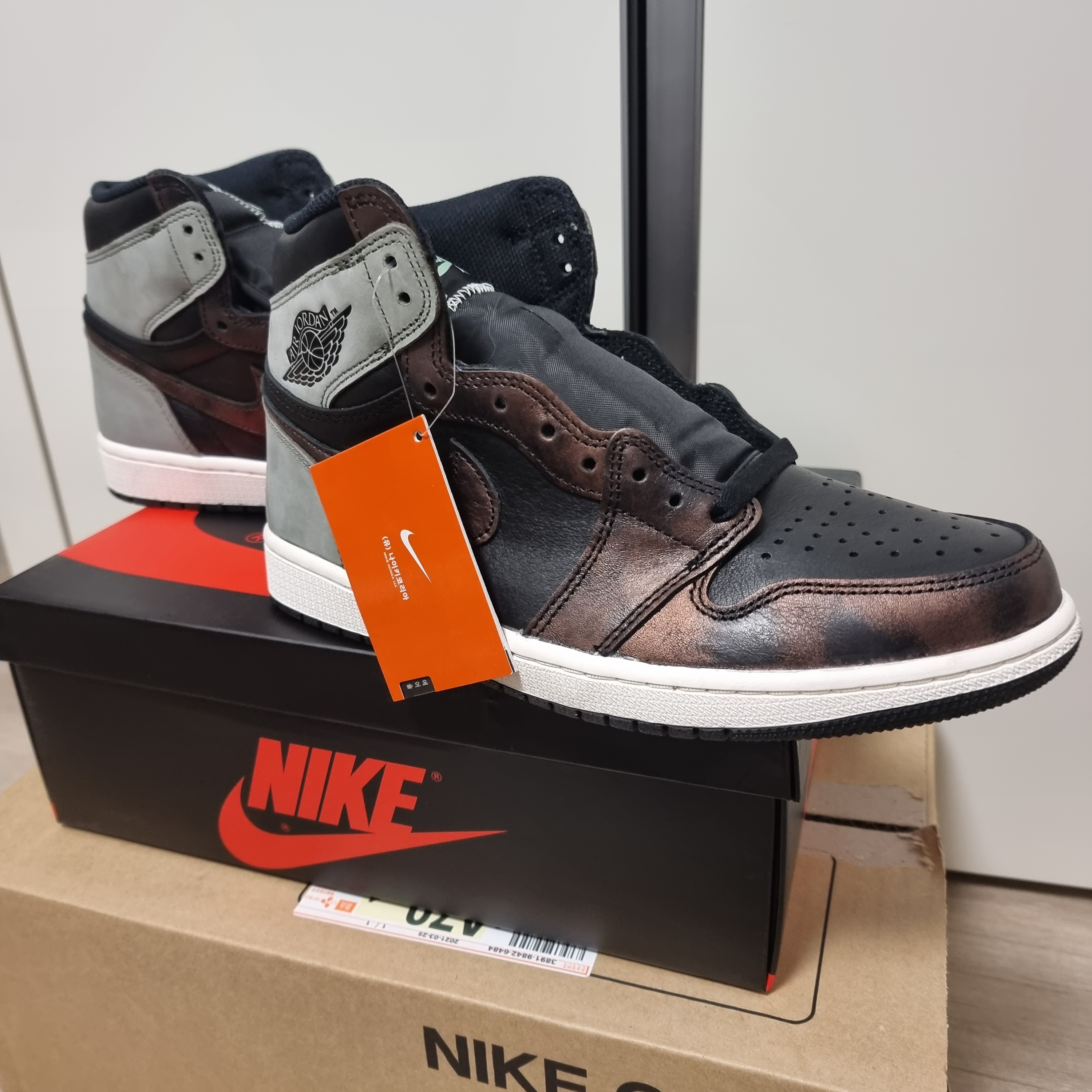 Jordan 1 Retro High OG Rust Shadow 착용 스타일 - 1