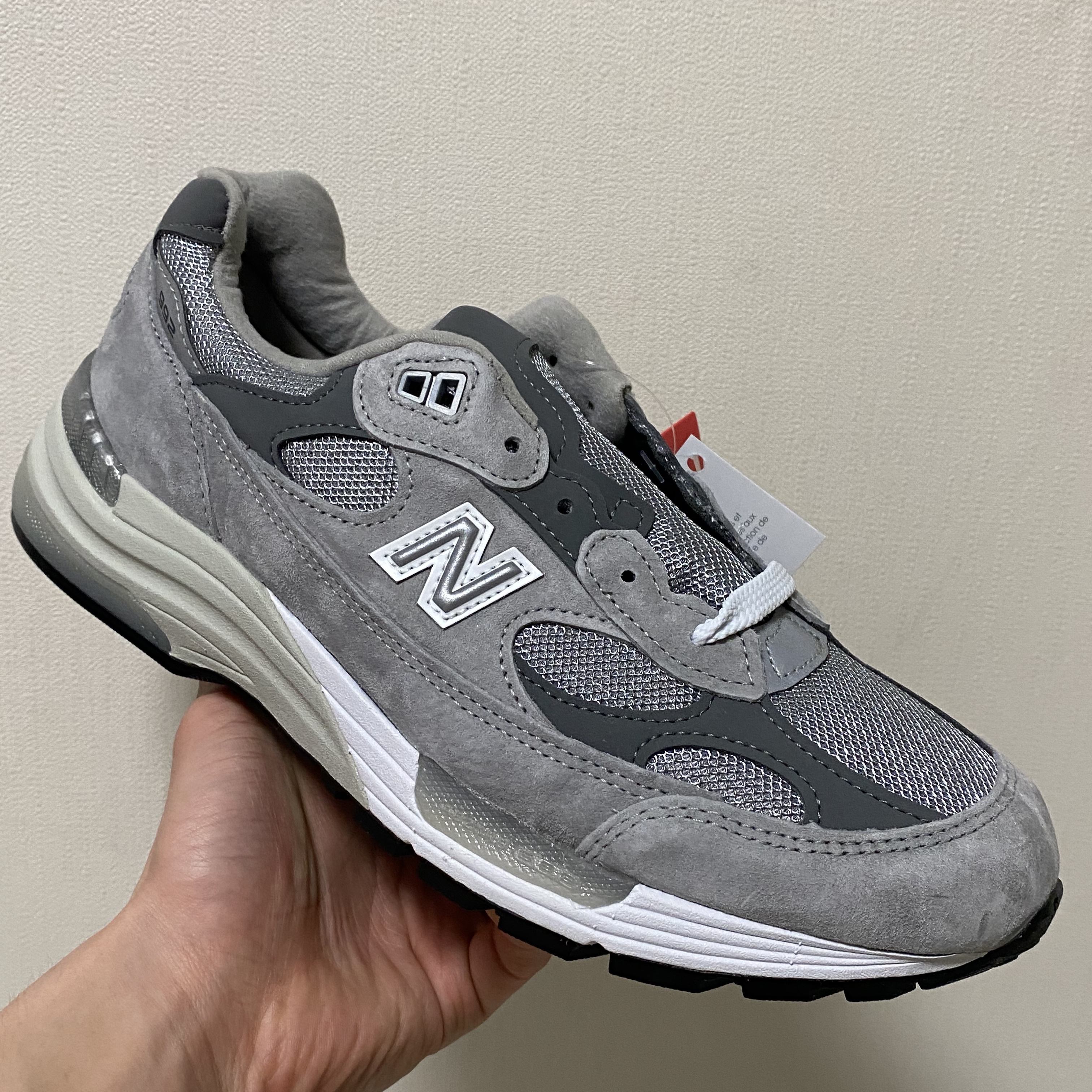 New Balance 992 Made in USA Grey - D Standard 착용 스타일