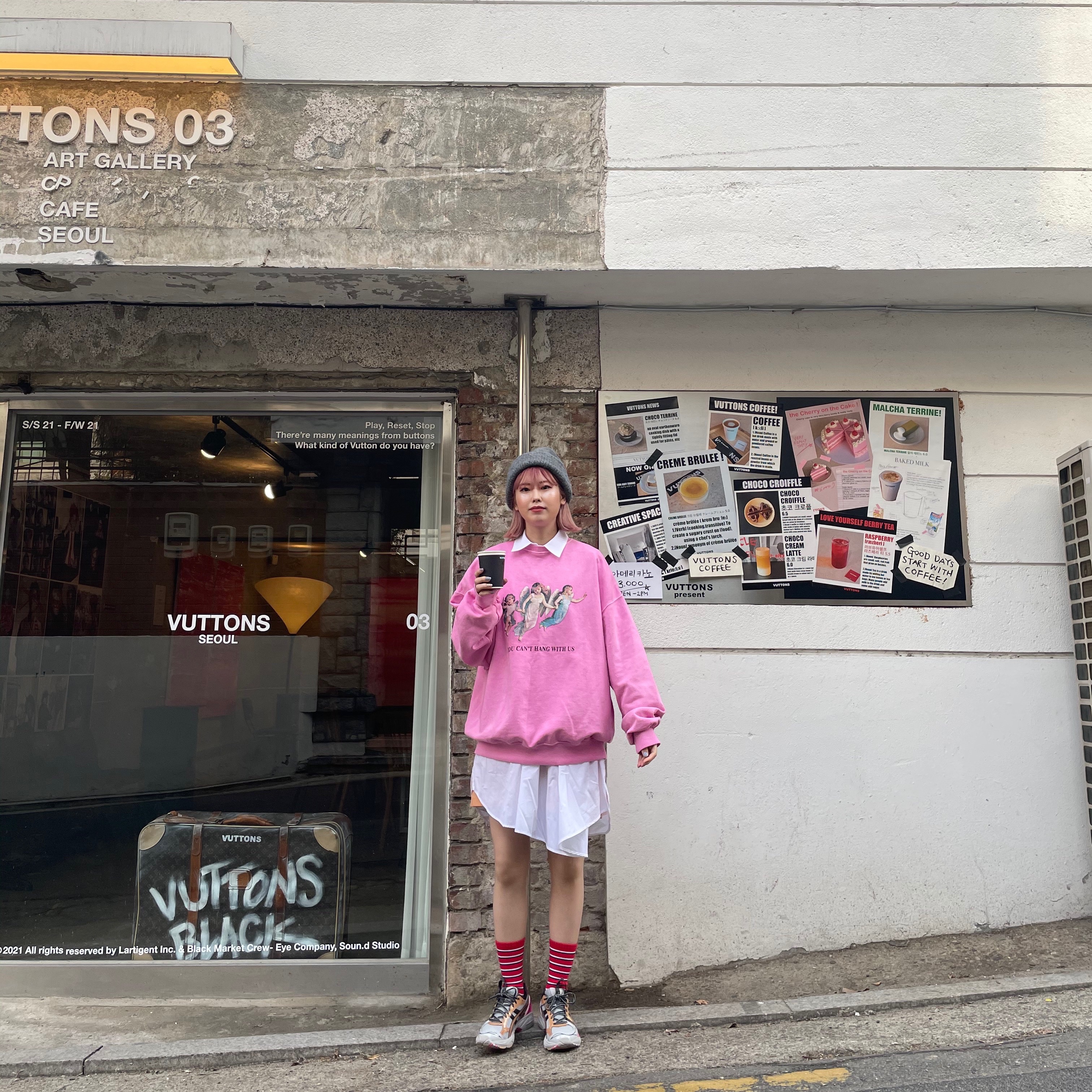 (W) Asics UB1-S Gel-Kayano 14 Pink 착용 스타일 - 3
