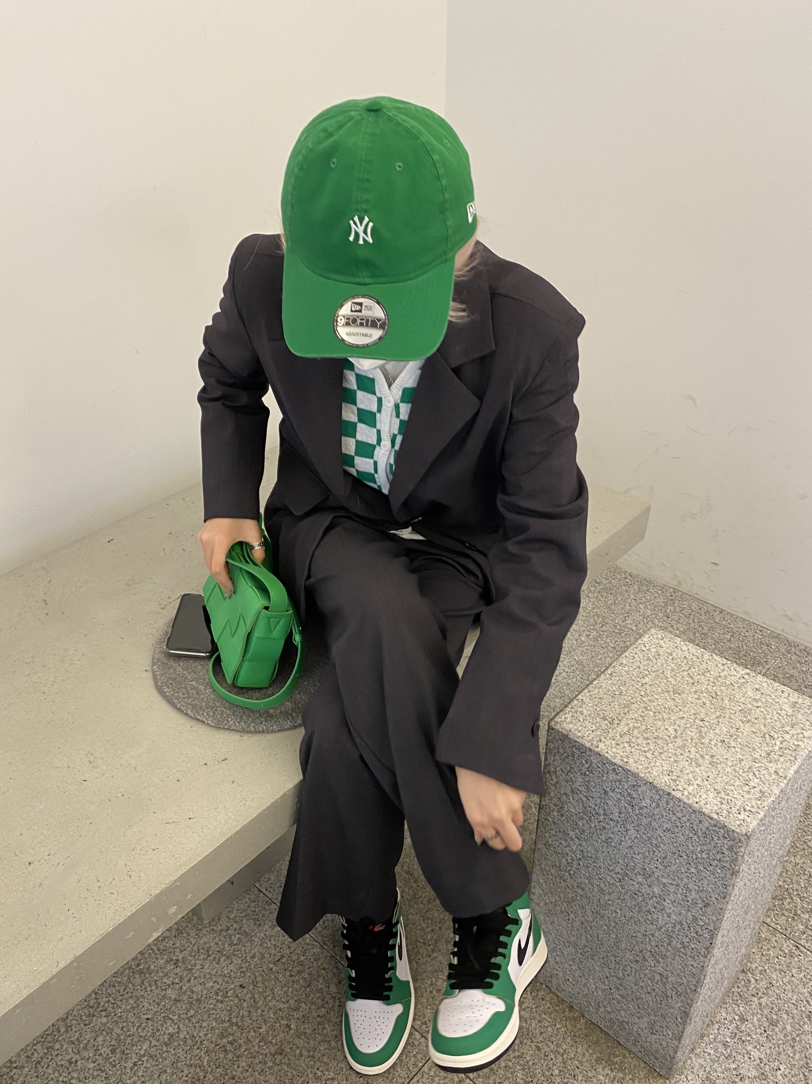 (W) Jordan 1 Retro High OG Lucky Green 착용 스타일