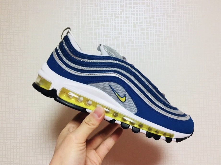 Nike Air Max 97 OG Black Volt Asia, Nike Air Max 97 OG Royal Neon 착용 스타일 - 2
