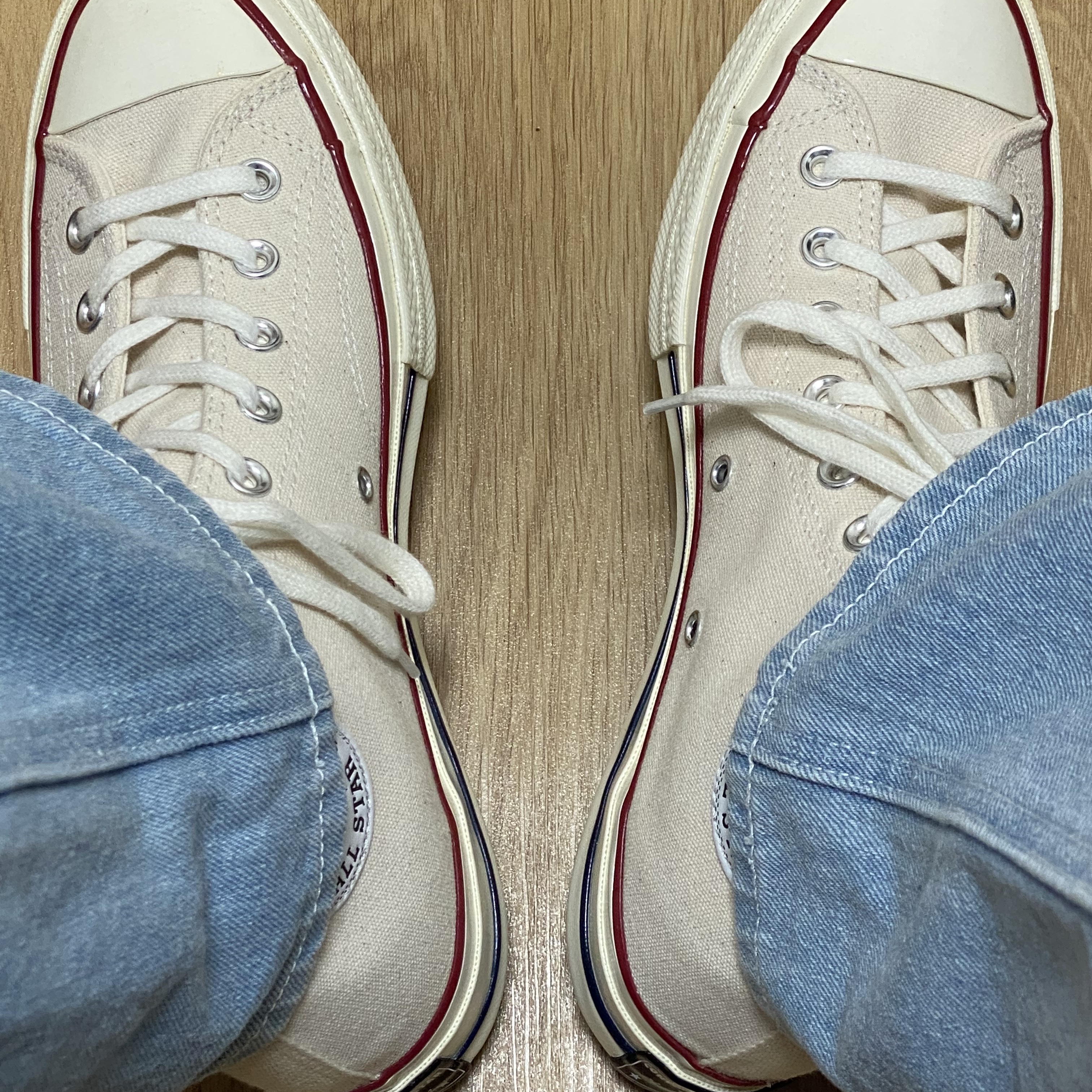 Converse Chuck 70 High Parchment 착용 스타일 - 4