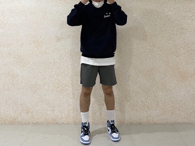 Jordan 1 Retro High OG University Blue, IAB Studio Hoodie Navy - 21SS 착용 스타일