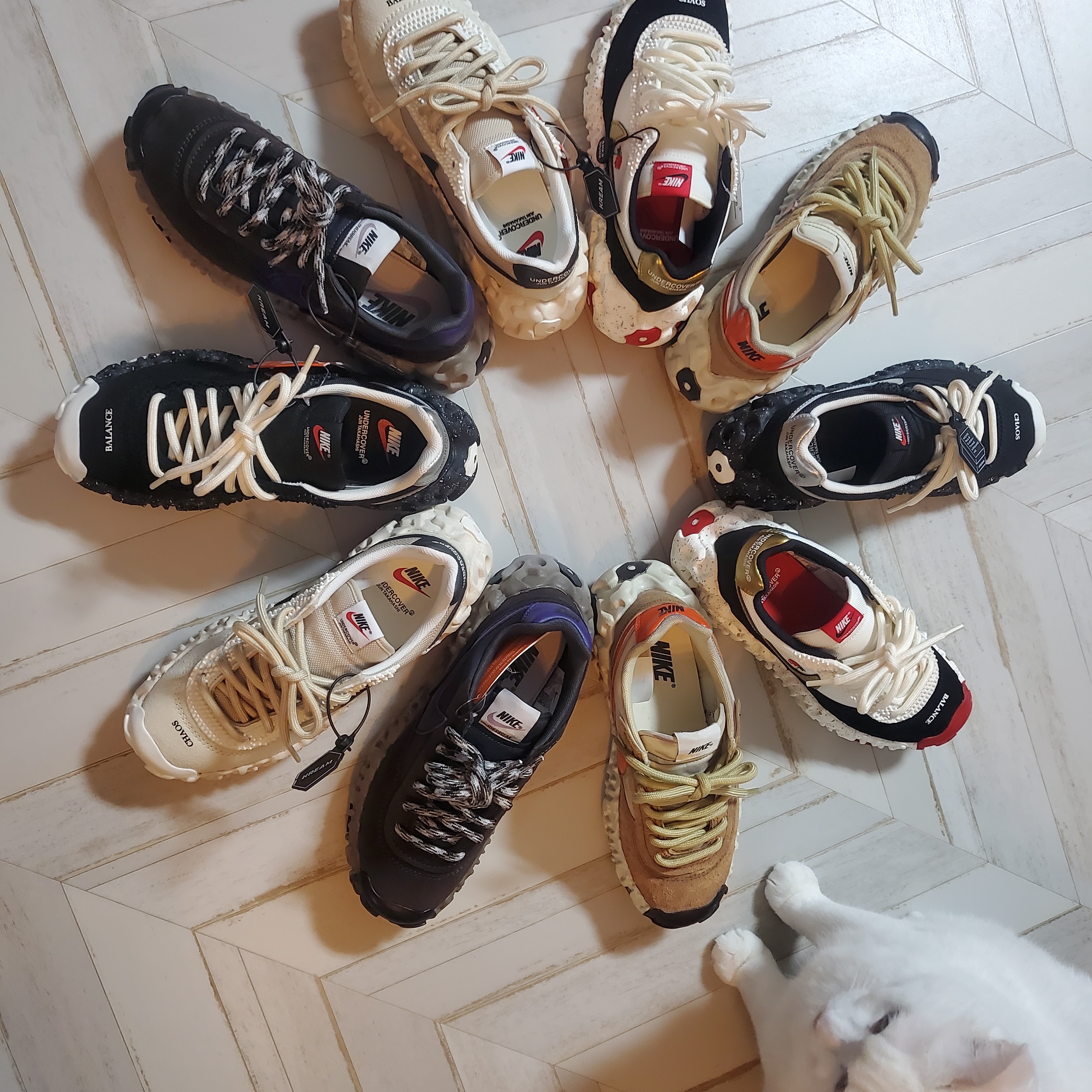 Nike x Undercover Overbreak SP Overcast, Nike x Undercover Overbreak SP Black 착용 스타일 - 3