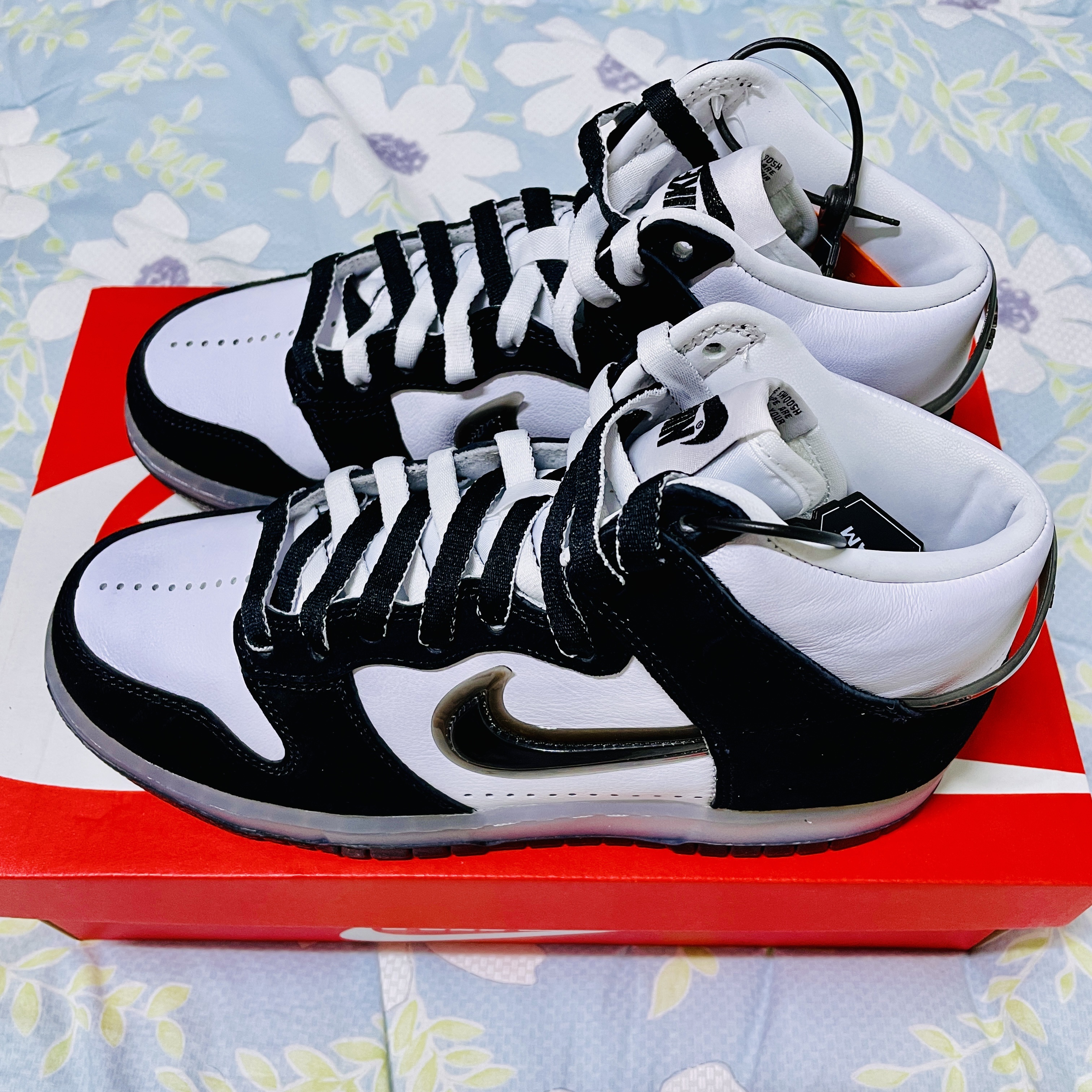 Nike x Slam Jam Dunk High SP Clear Black 착용 스타일 - 3