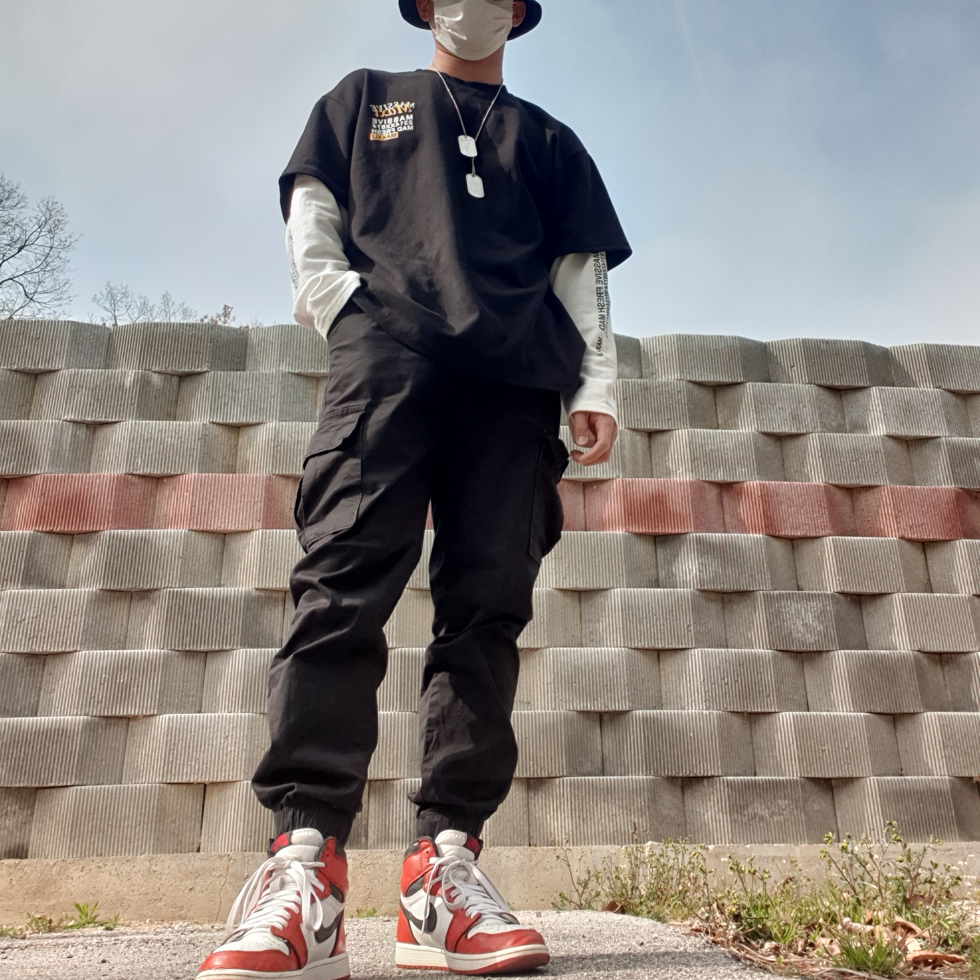 Jordan 1 Retro High OG Bloodline 착용 스타일 - 1