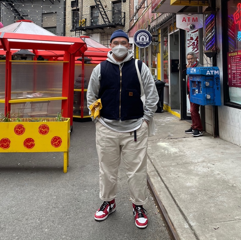 Jordan 1 Retro High Spider-Man Origin Story, Supreme Loose Gauge Beanie Light Blue - 21SS 착용 스타일