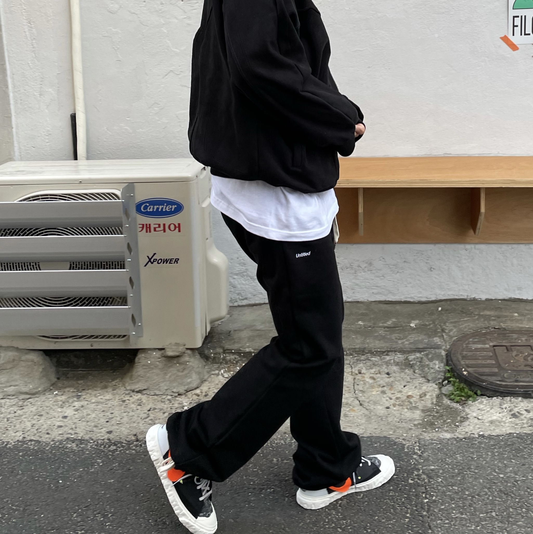 Nike x Readymade Blazer Mid Black 착용 스타일 - 1