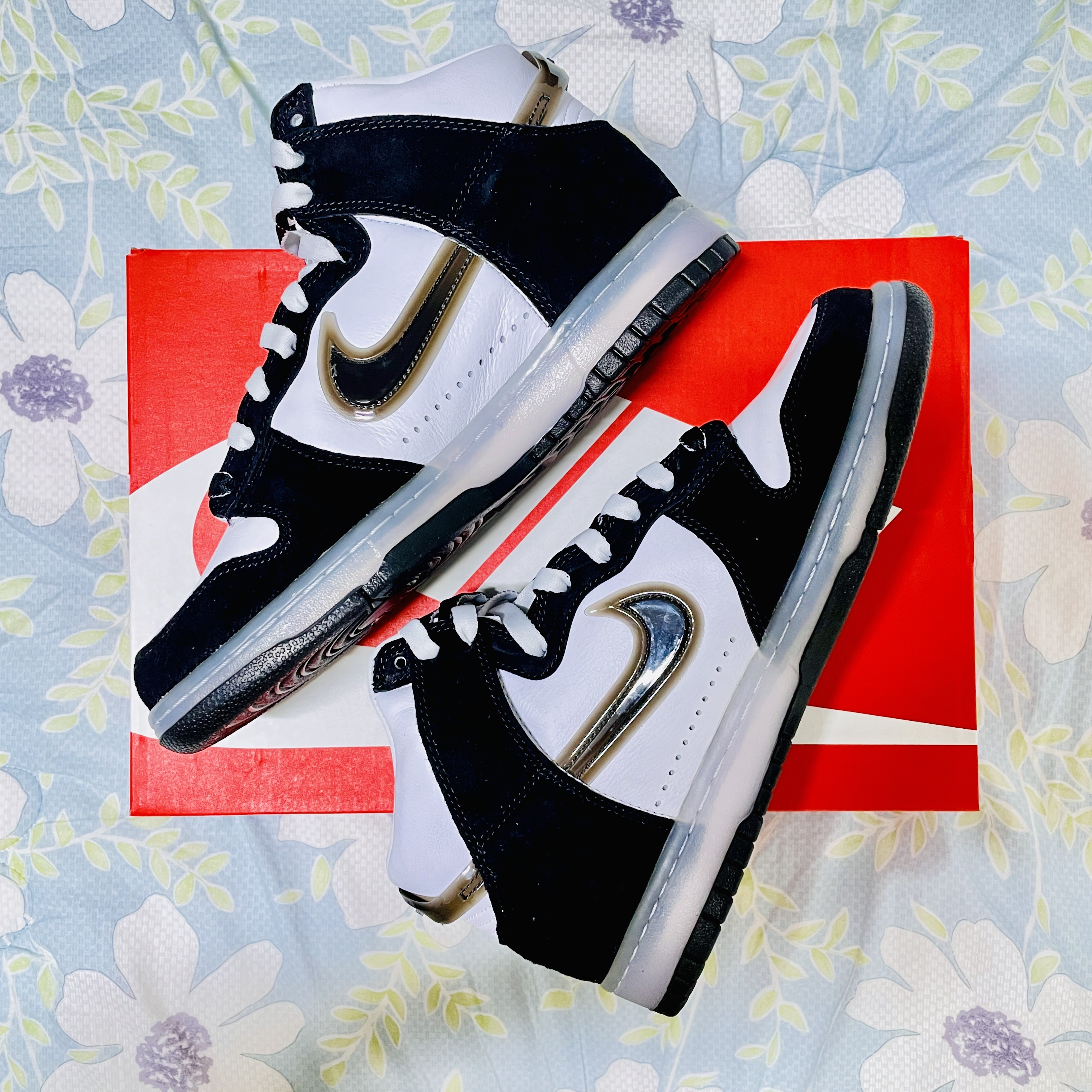 Nike x Slam Jam Dunk High SP Clear Black 착용 스타일 - 1