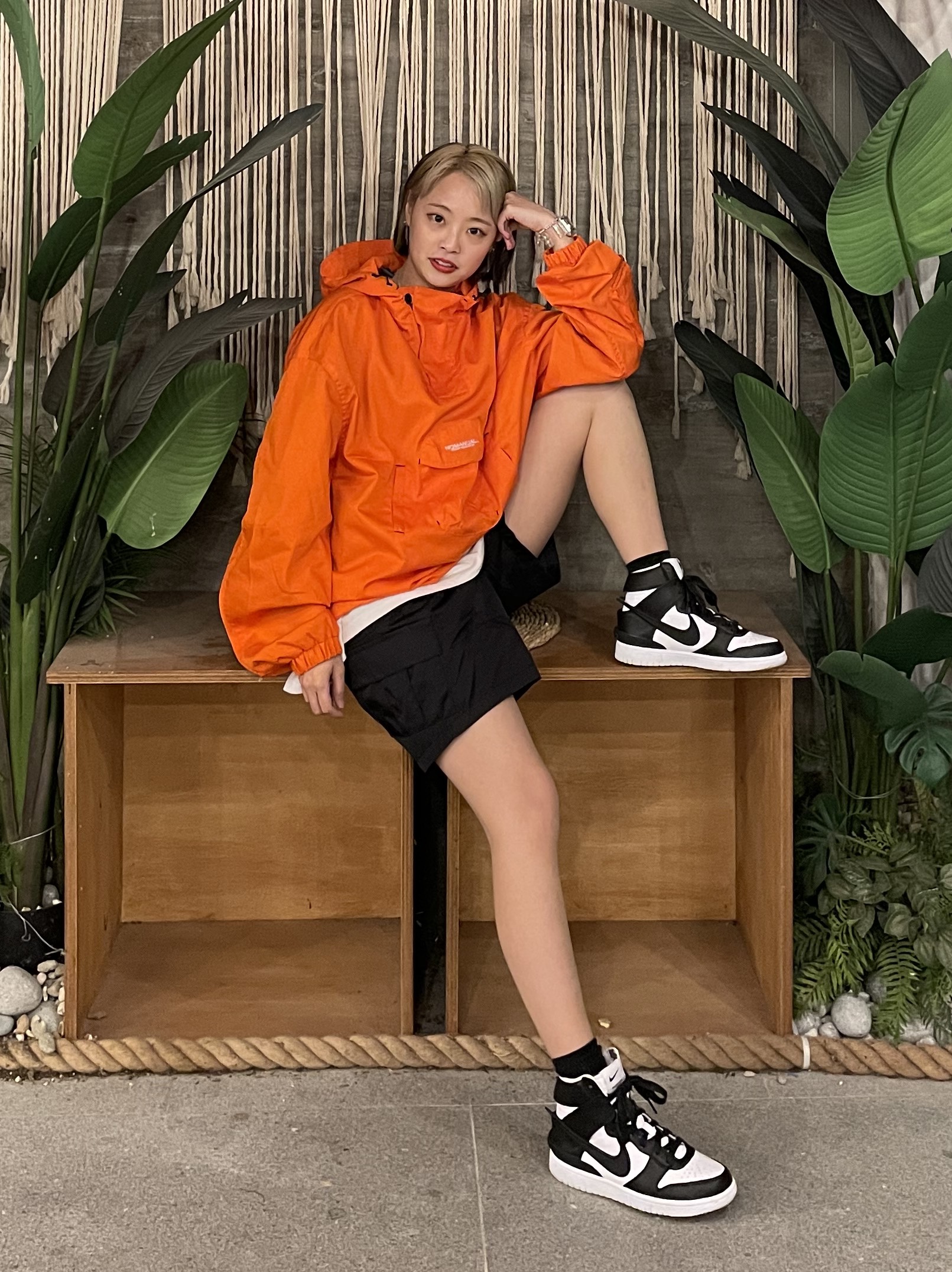 Nike x Ambush Dunk High Black 착용 스타일