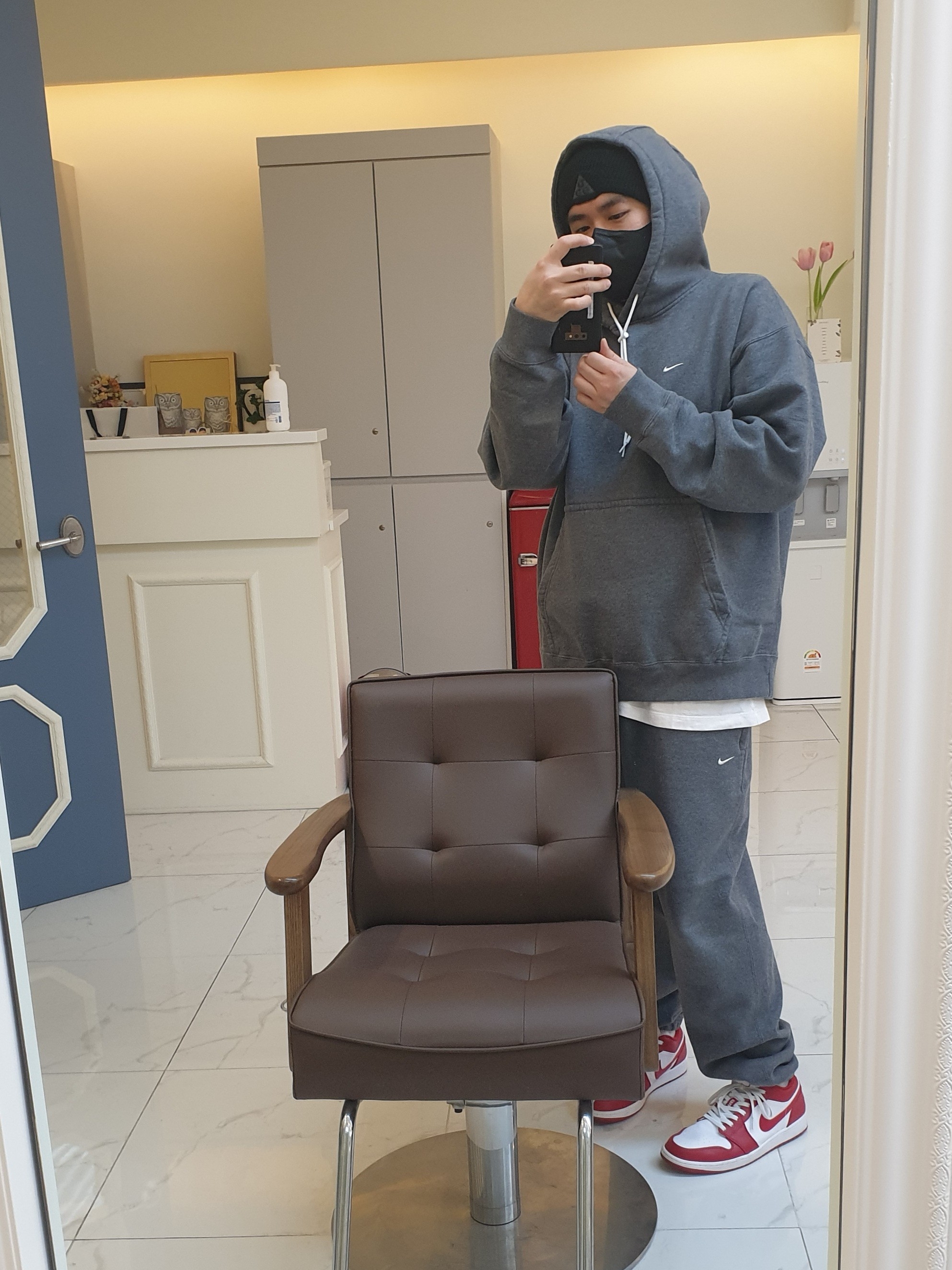 Jordan 1 Low Gym Red White 착용 스타일
