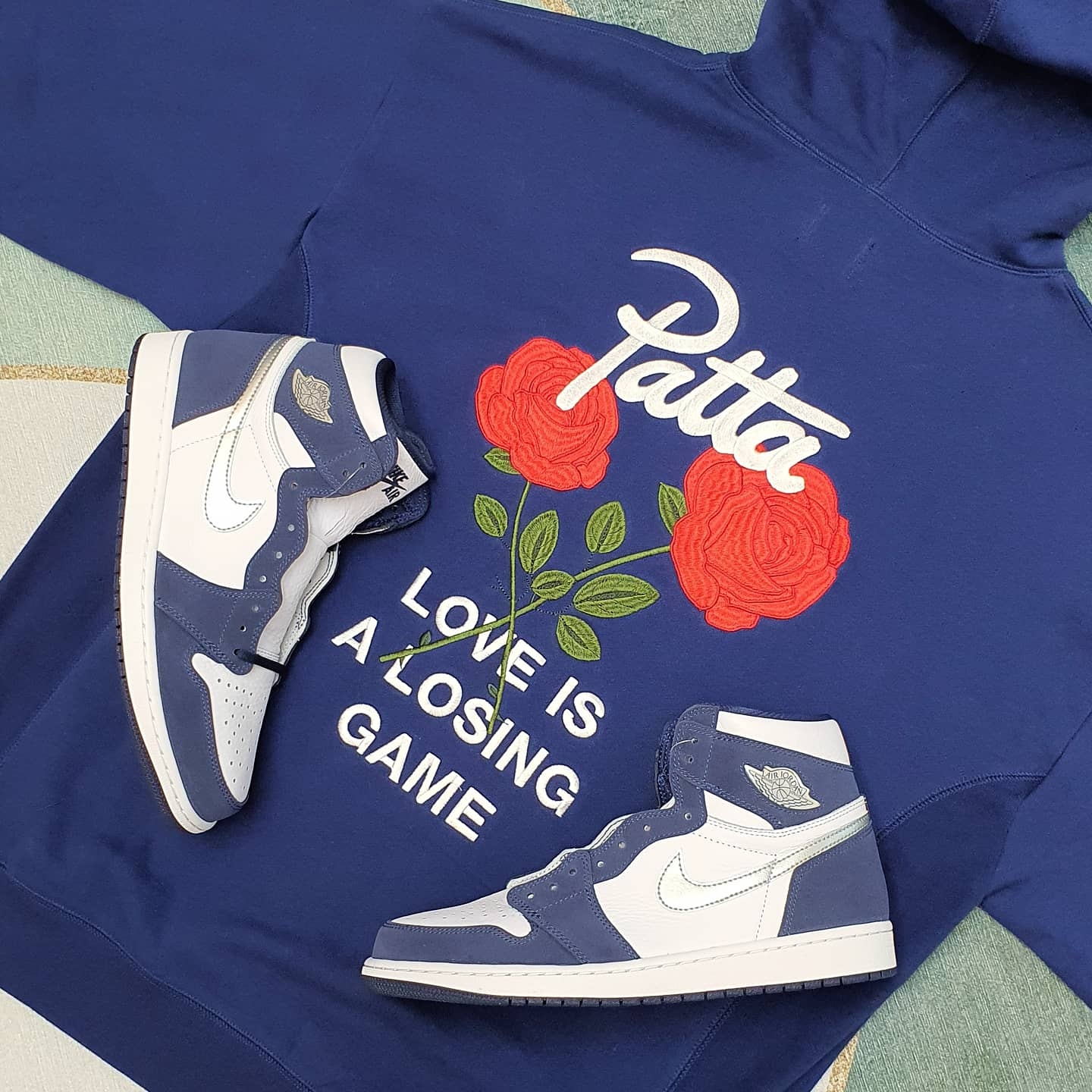 Jordan 1 Retro High OG CO.JP Midnight Navy 착용 스타일 - 2