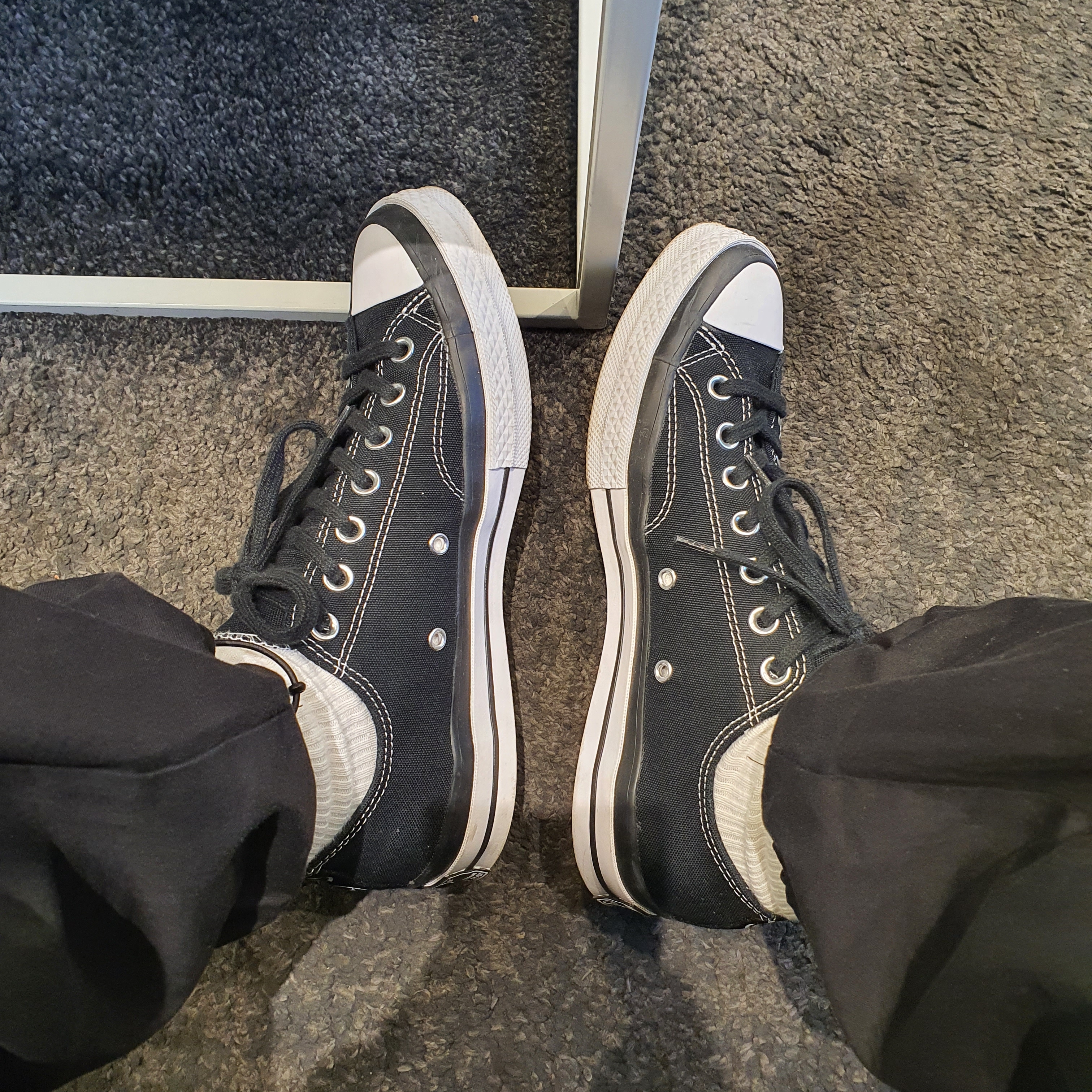 Converse x Moncler x Fragment Chuck 70 Ox Black 착용 스타일 - 2